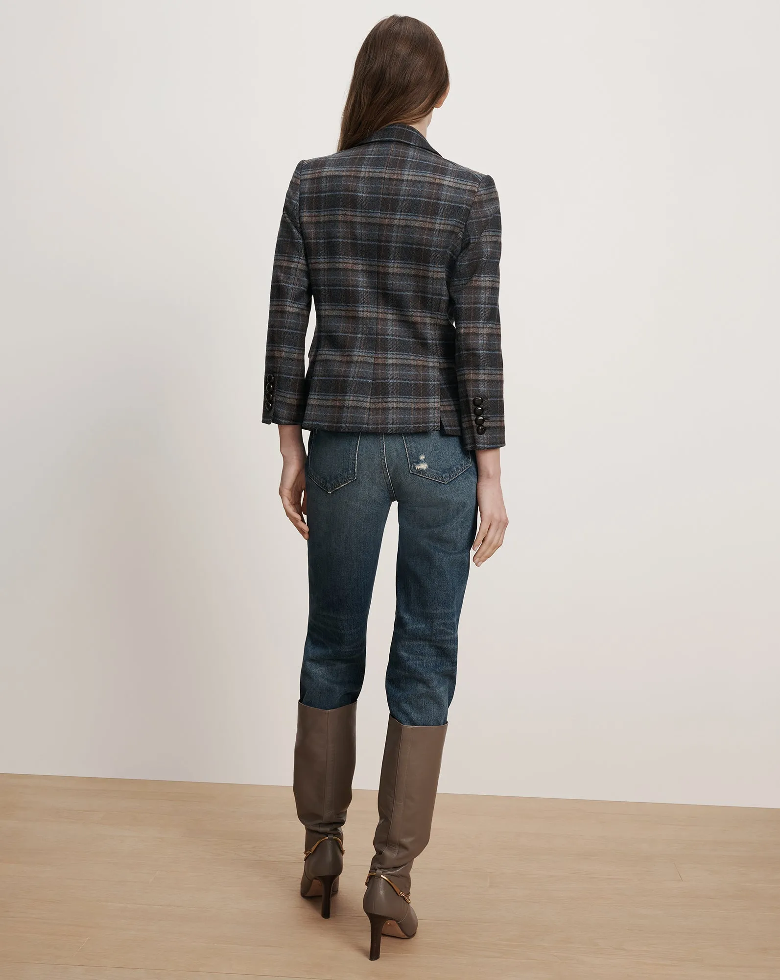 Schoolboy Plaid Dickey Jacket sold by Ulla Johnson product image thumbnail 5