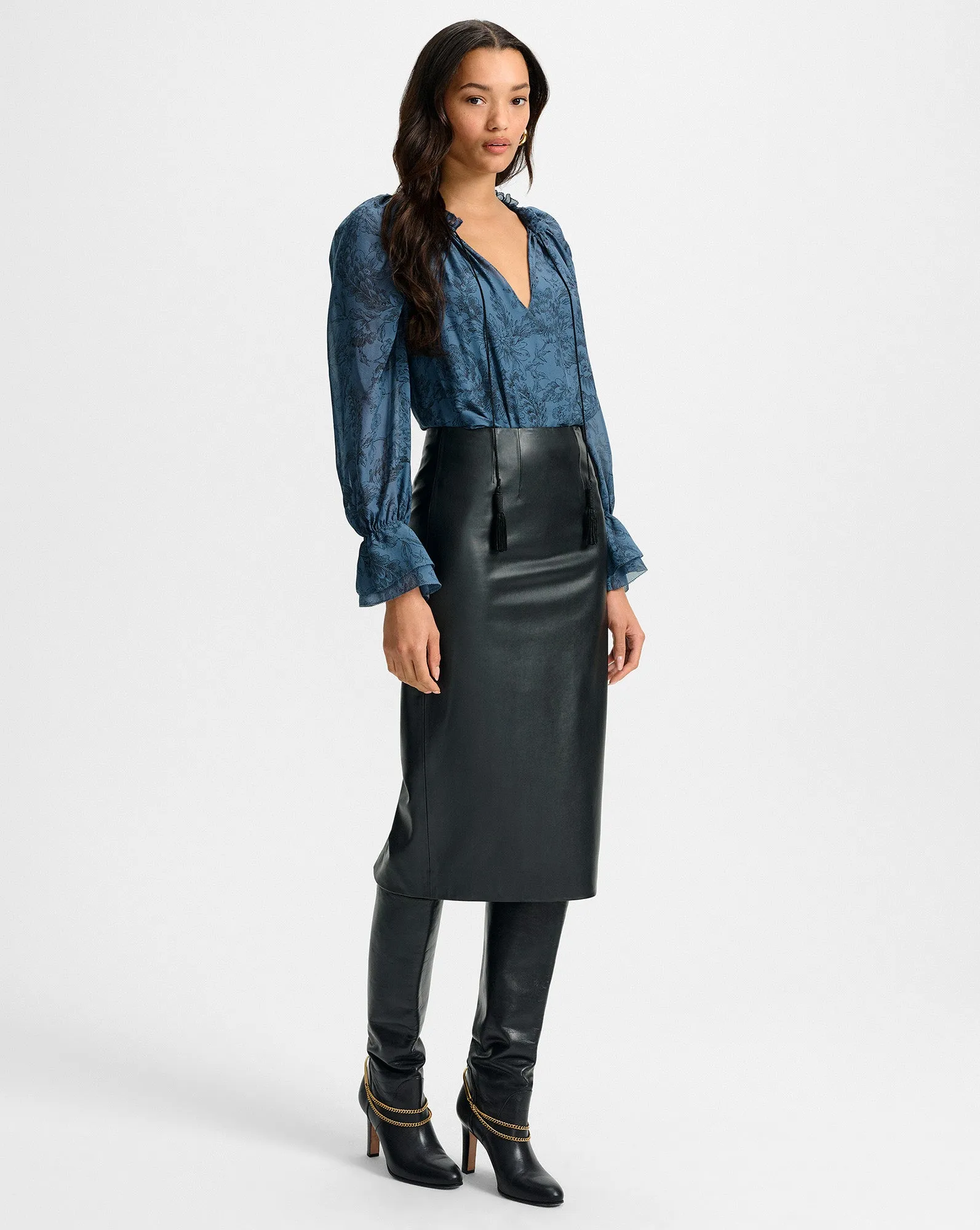 Holmes Midi Pencil Skirt sold by Ulla Johnson product image thumbnail 3