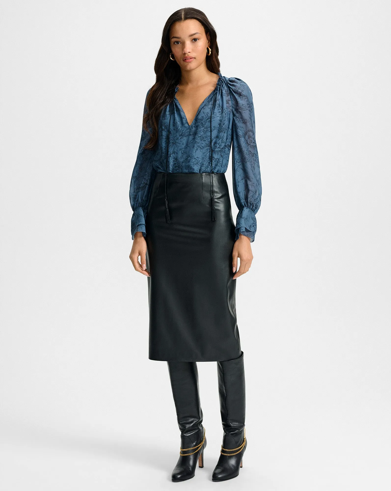 Holmes Midi Pencil Skirt sold by Ulla Johnson