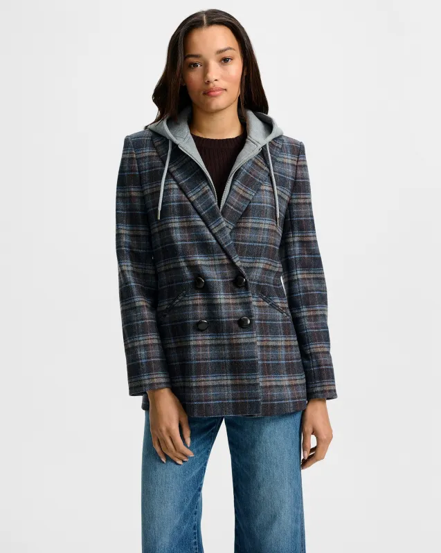 Oria Plaid Dickey Jacket sold by Ulla Johnson