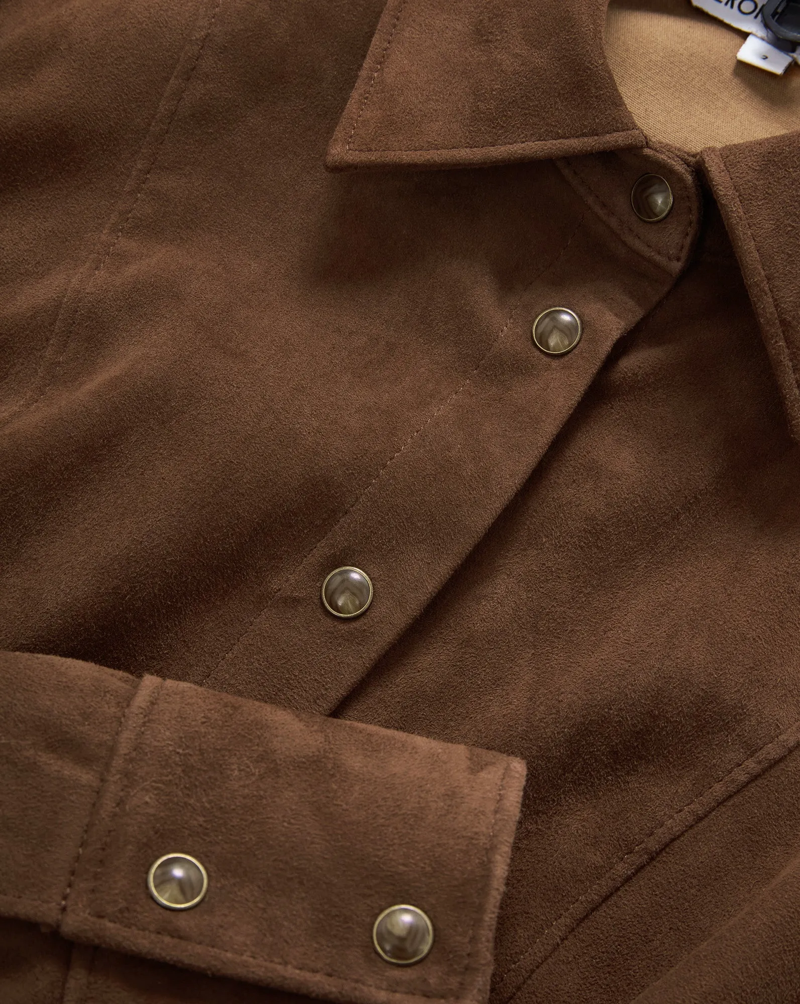 Wittaker Suede Button-Down Shirt sold by Ulla Johnson product image thumbnail 4