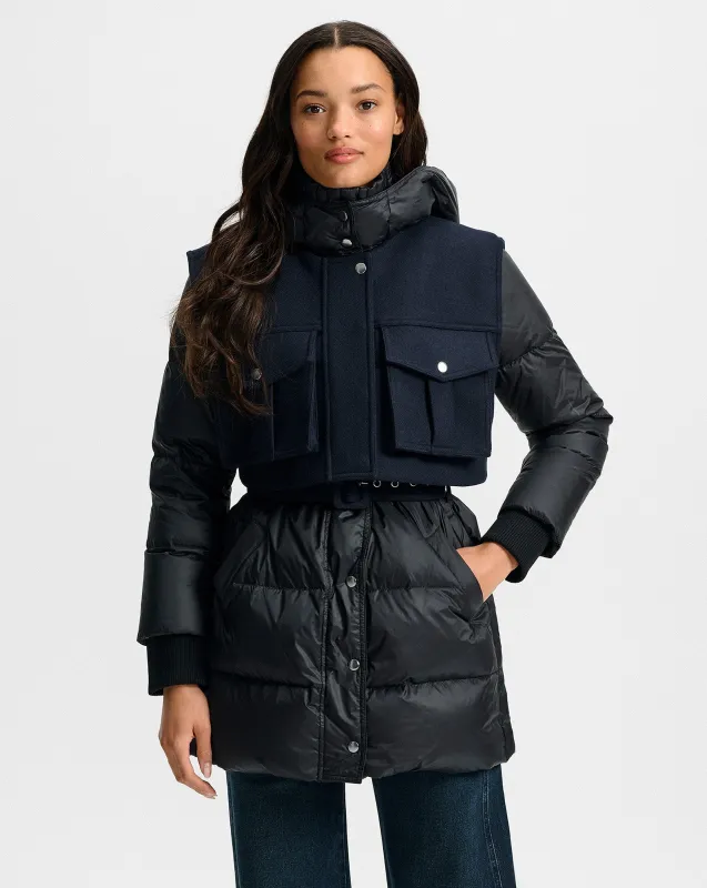 Jarvis Layered Puffer Coat made by Veronica Beard