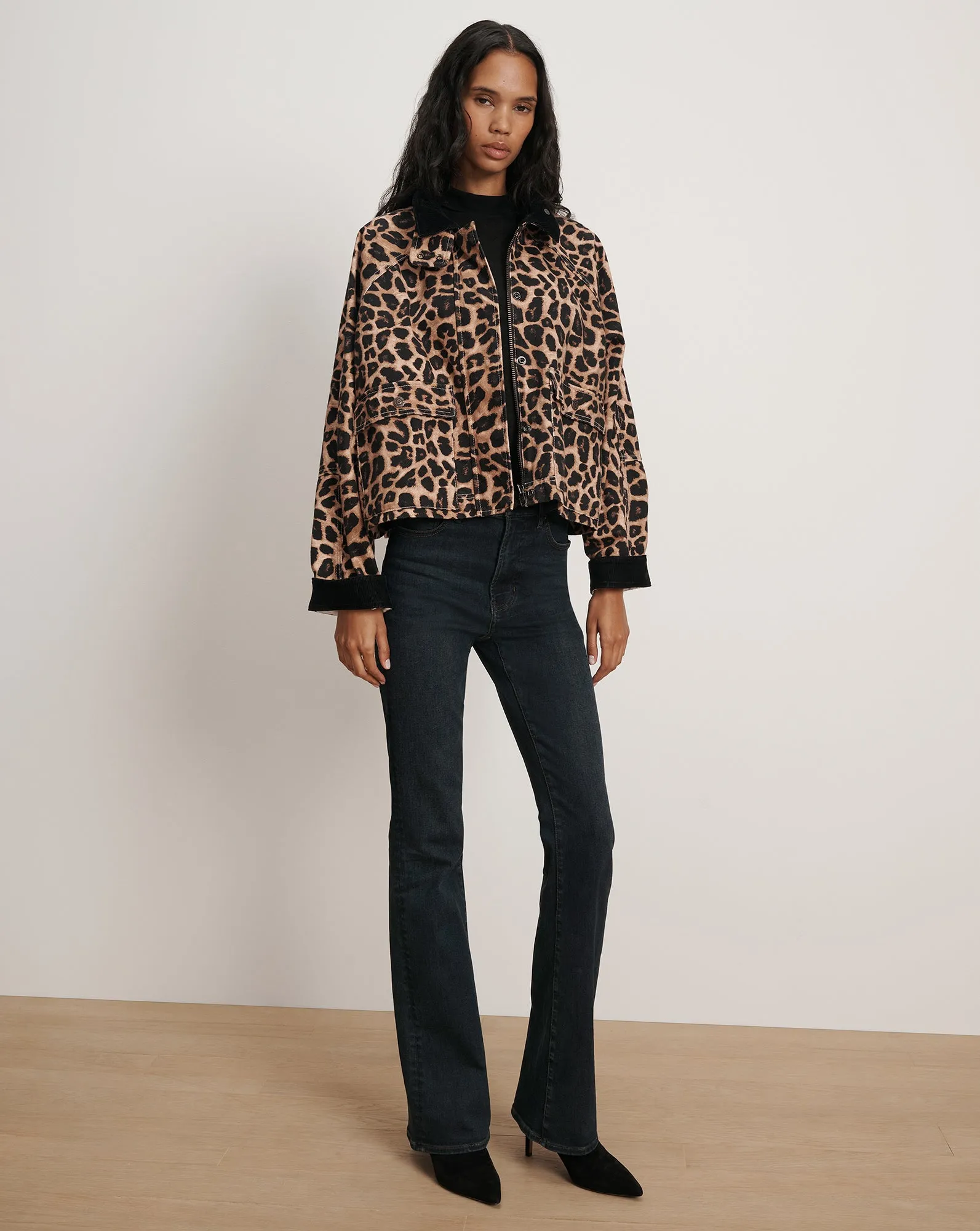 Arlo Leopard Chore Jacket sold by Ulla Johnson product image thumbnail 2