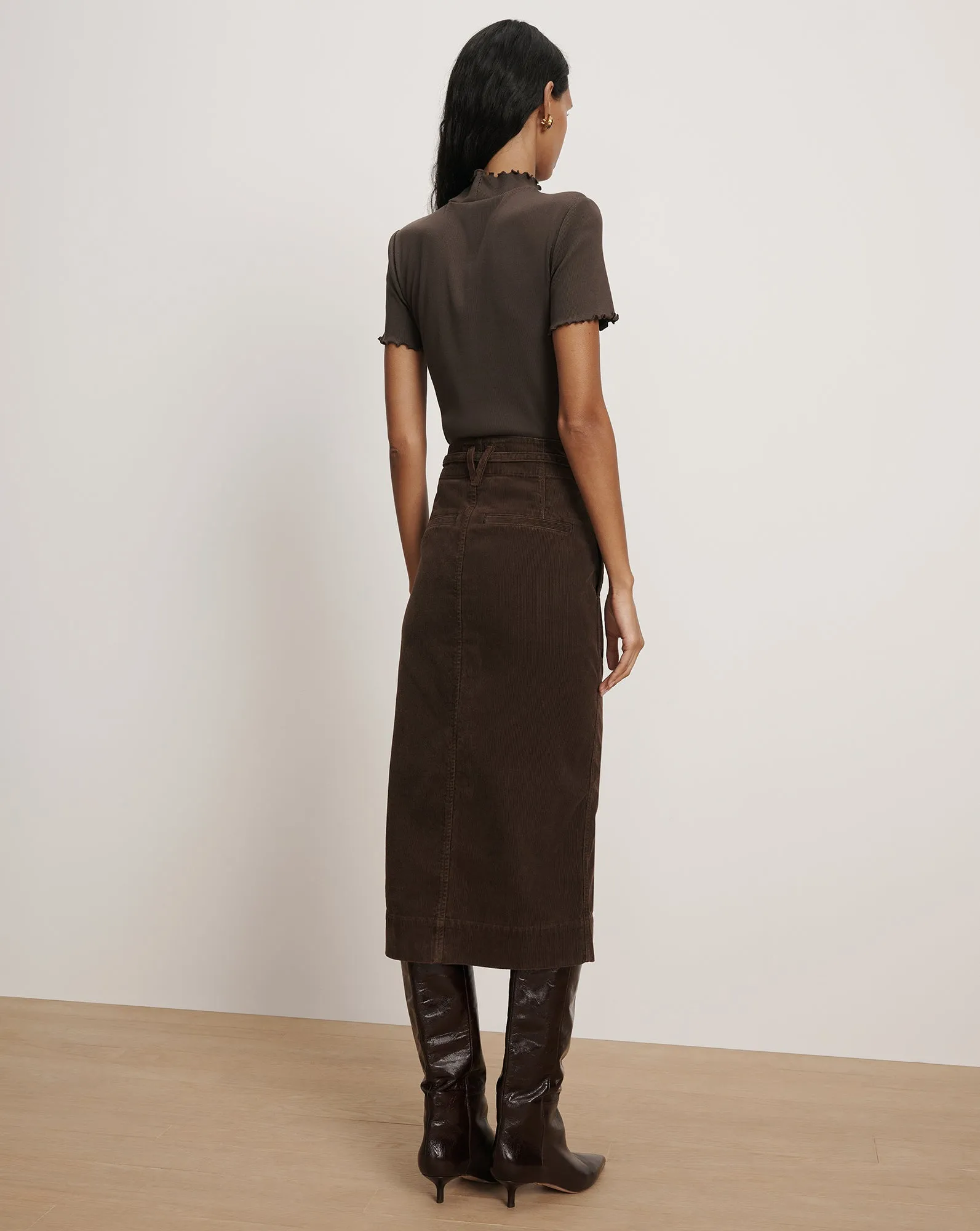 Pavana Corduroy Midi Skirt sold by Ulla Johnson product image thumbnail 5