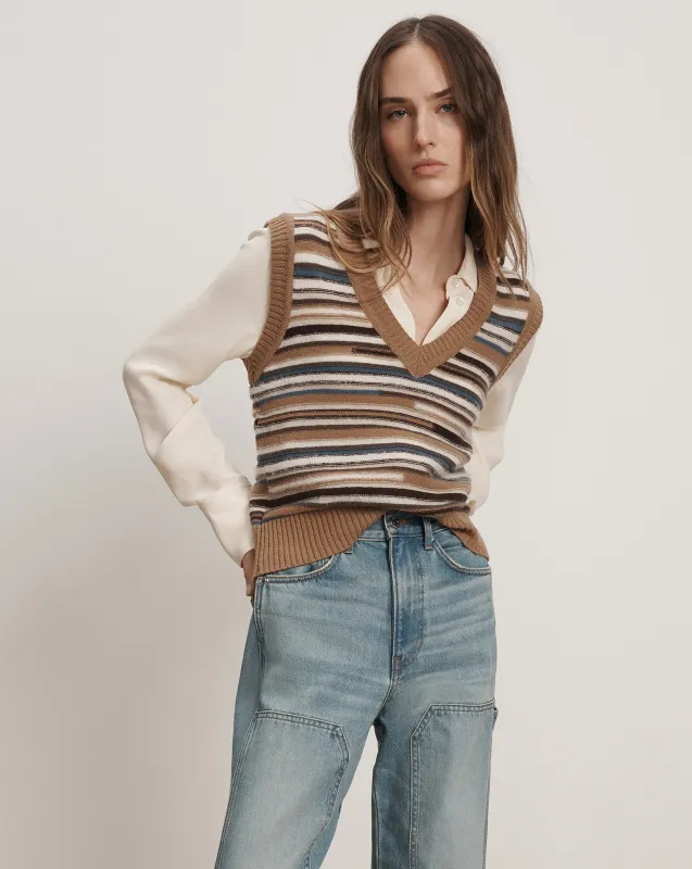 Helenka Wool Sweater Vest made by Veronica Beard