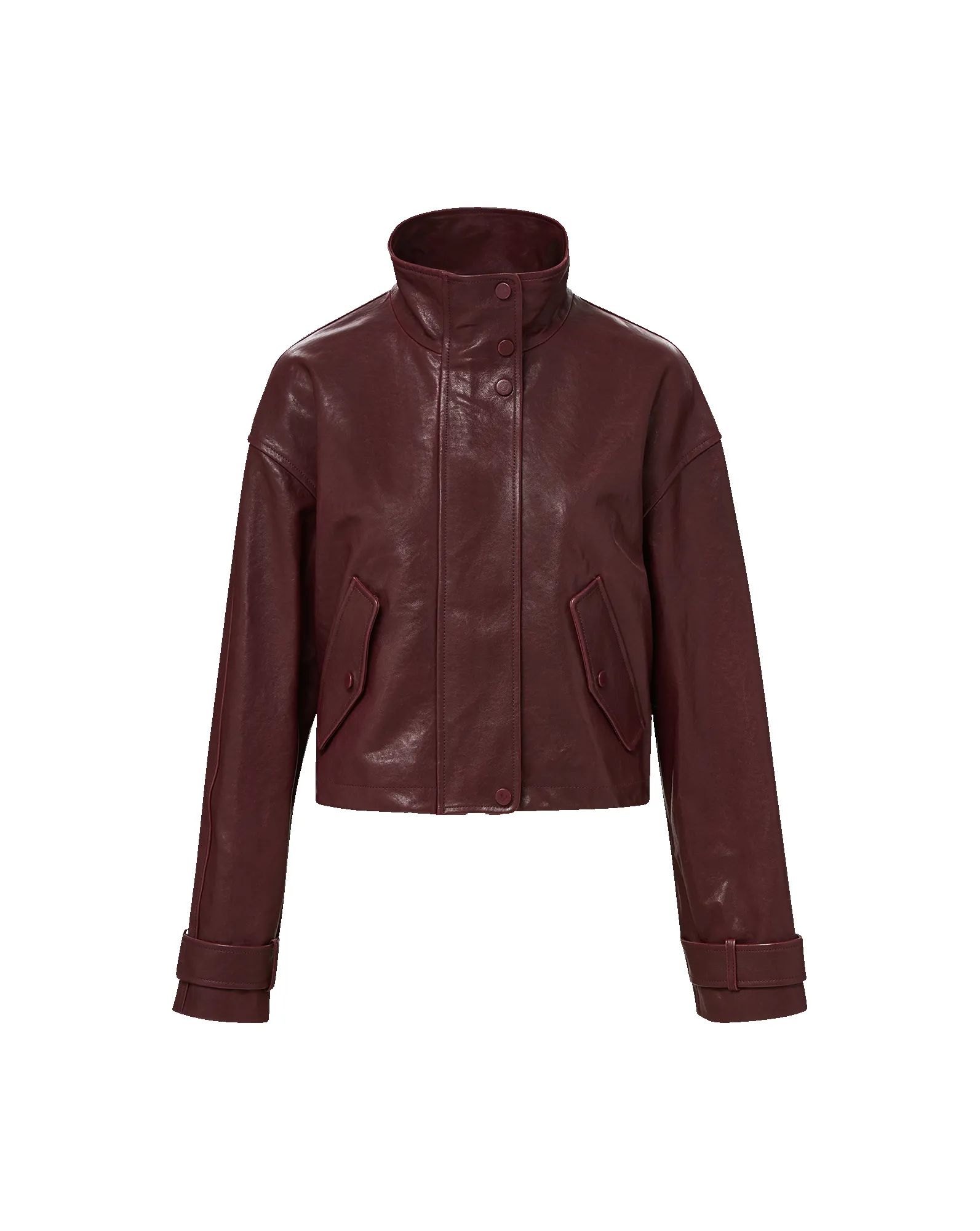 Bateman Cropped Leather Jacket sold by Ulla Johnson product image thumbnail 5