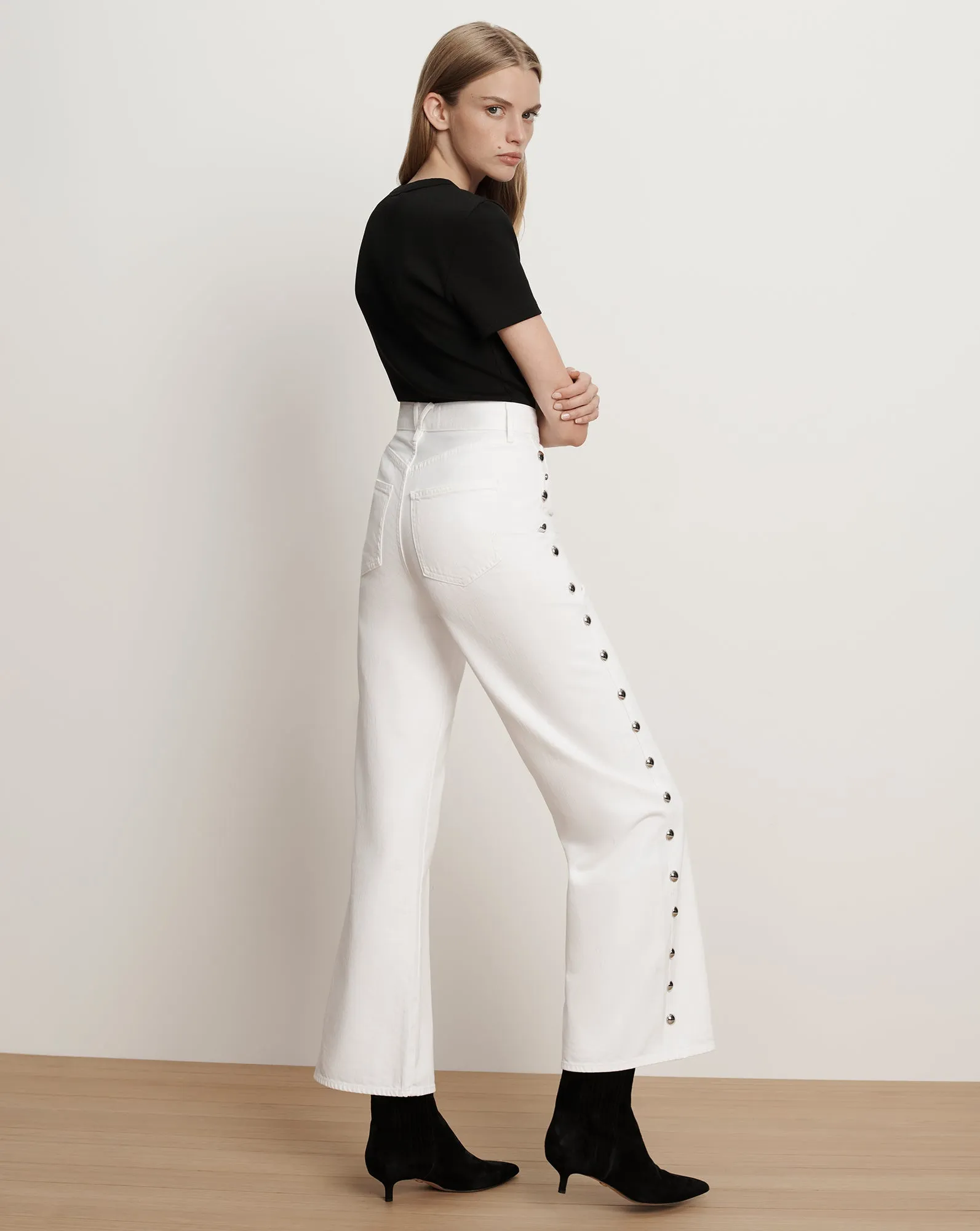 Taylor Studded Wide-Leg Jean sold by Ulla Johnson product image thumbnail 4
