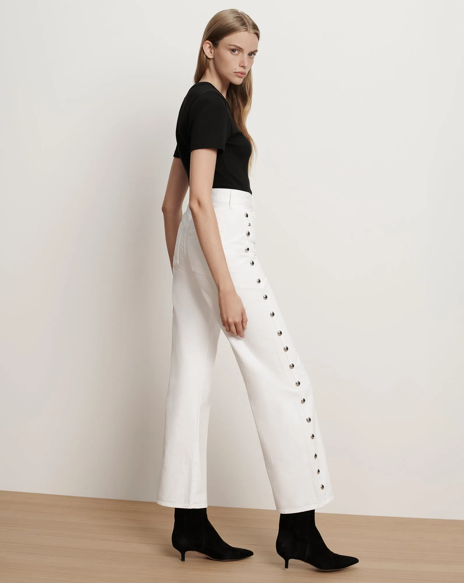 Taylor Studded Wide-Leg Jean sold by Ulla Johnson product image thumbnail 3