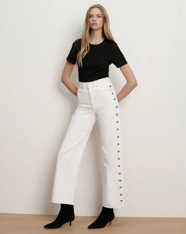 Taylor Studded Wide-Leg Jean sold by Ulla Johnson