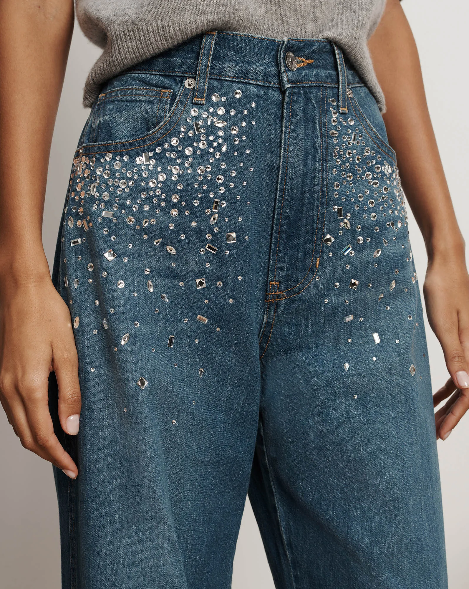 Kasey Crystal Wide-Leg Jean sold by Ulla Johnson product image thumbnail 5