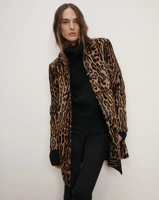 Shelley Calf Hair Dickey Coat made by Veronica Beard