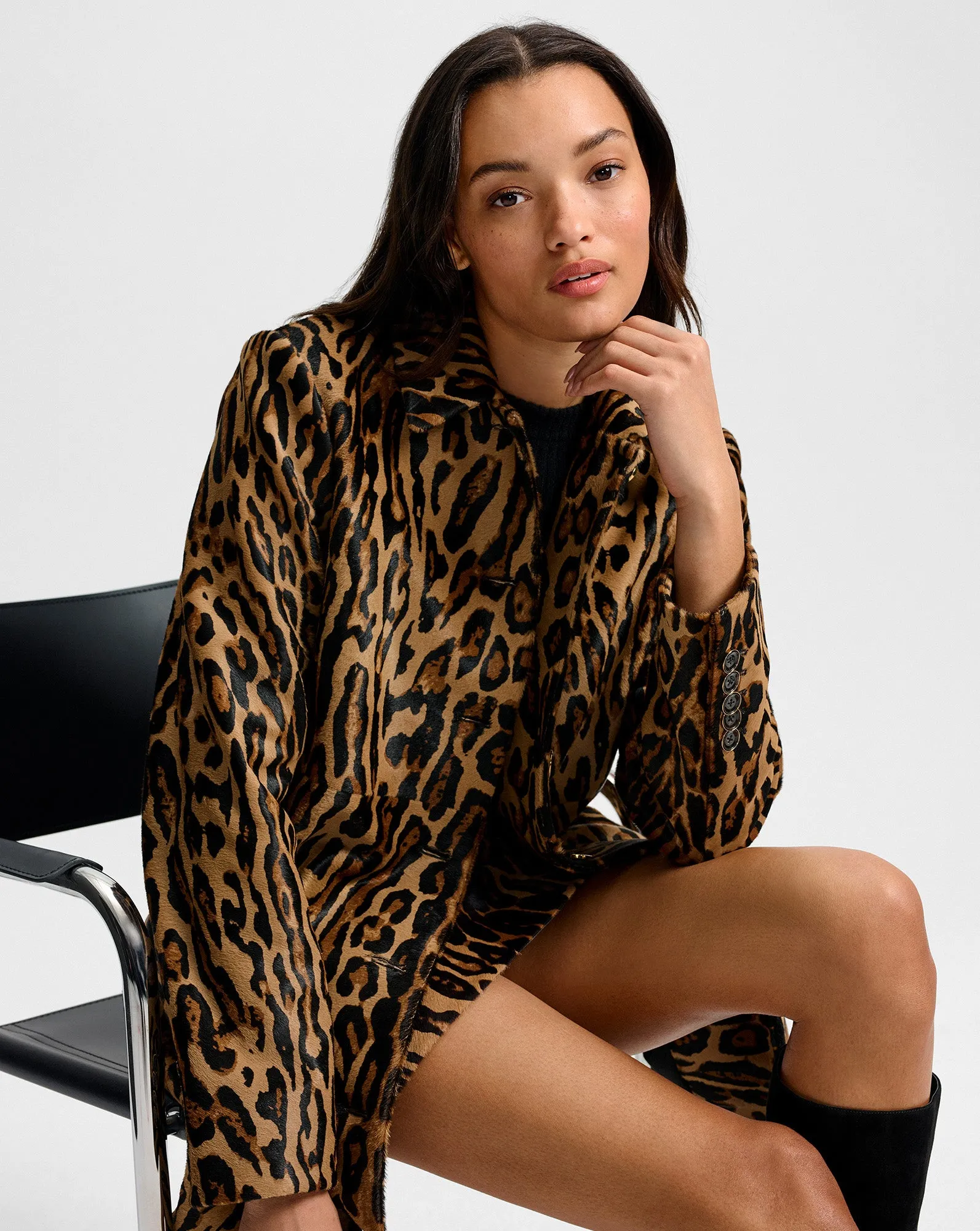 Shelley Calf Hair Dickey Coat sold by Ulla Johnson product image thumbnail 5
