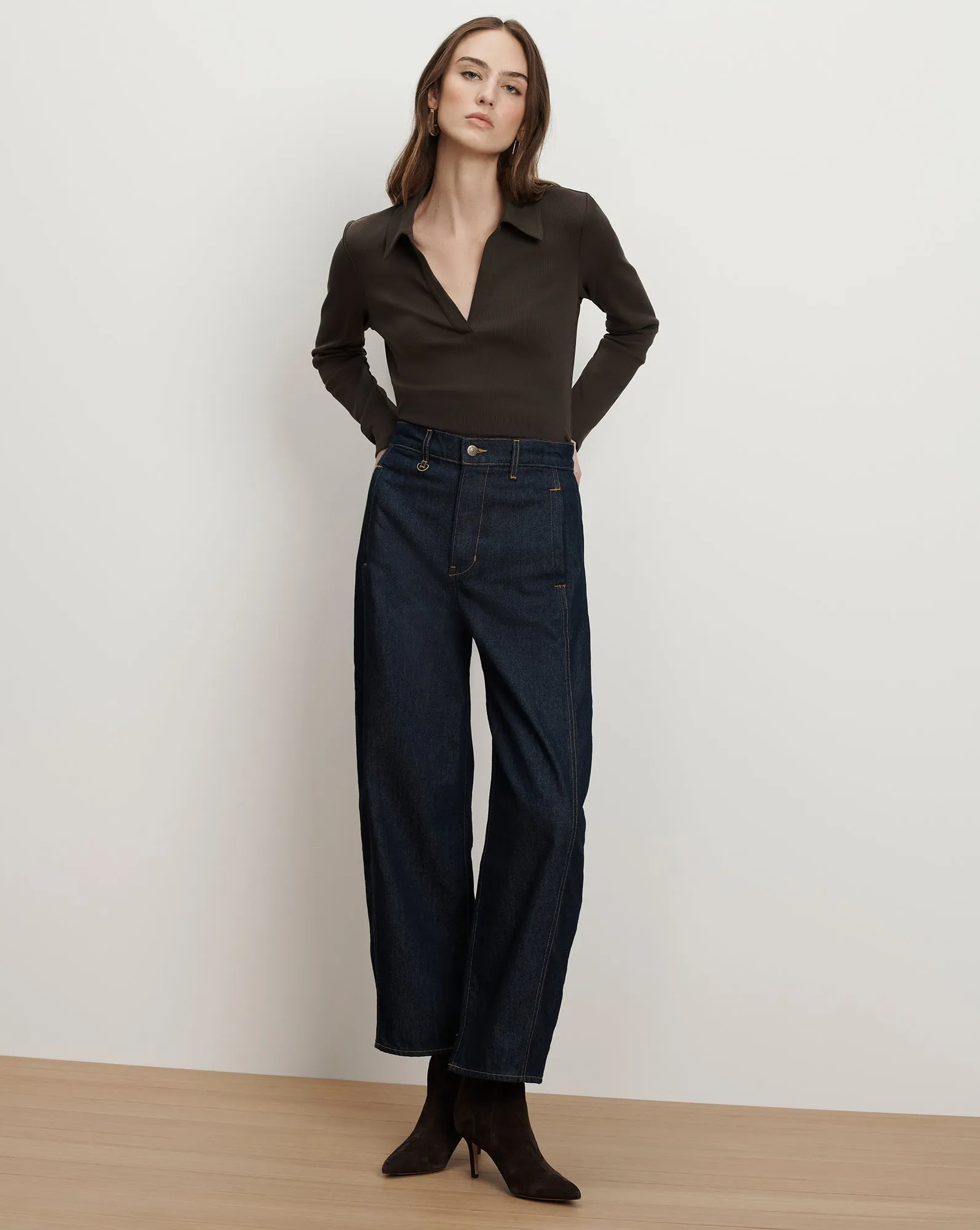 Kearney Long-Sleeve Polo sold by Ulla Johnson product image thumbnail 2