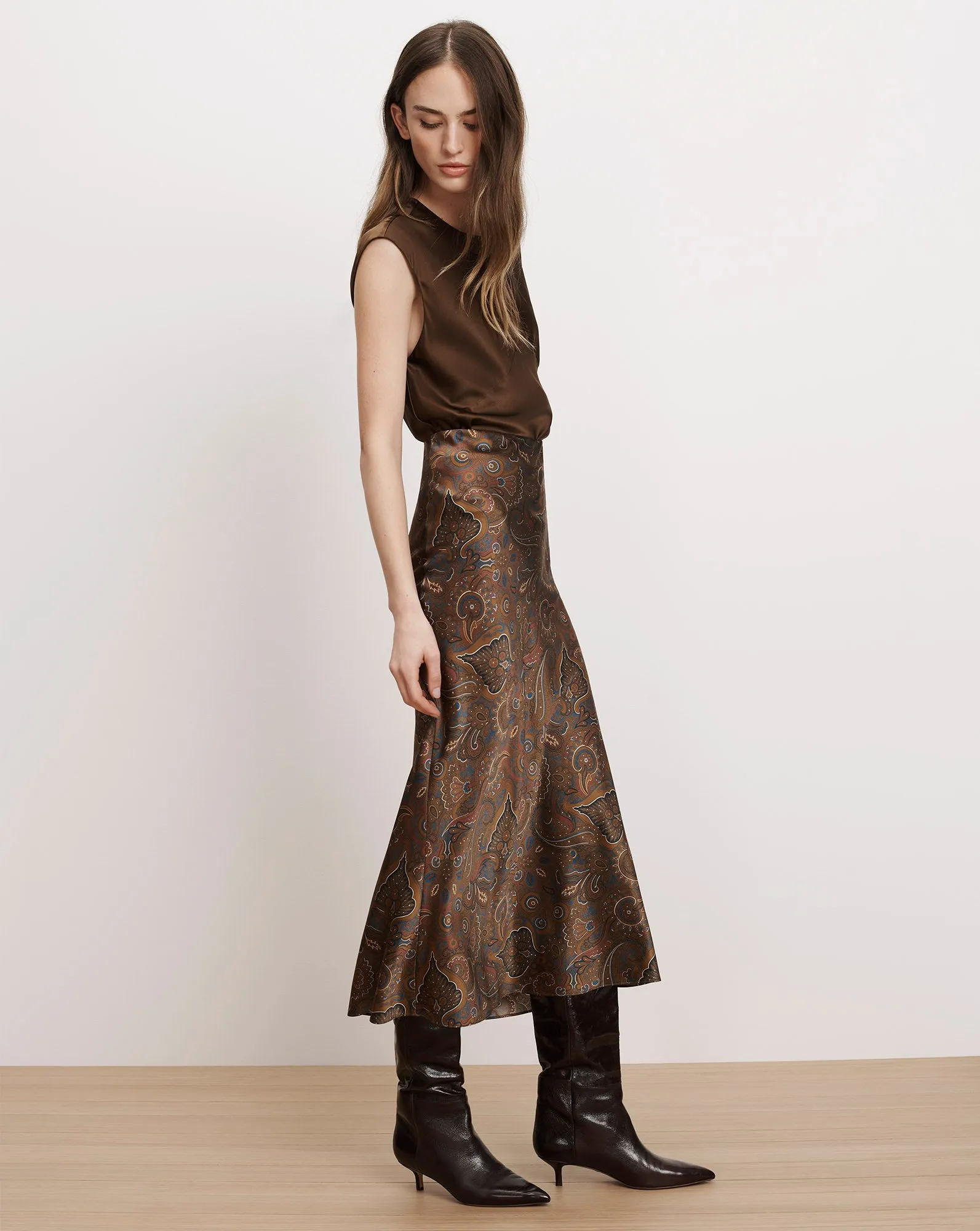 Clover Paisley Midi Skirt sold by Ulla Johnson product image thumbnail 3