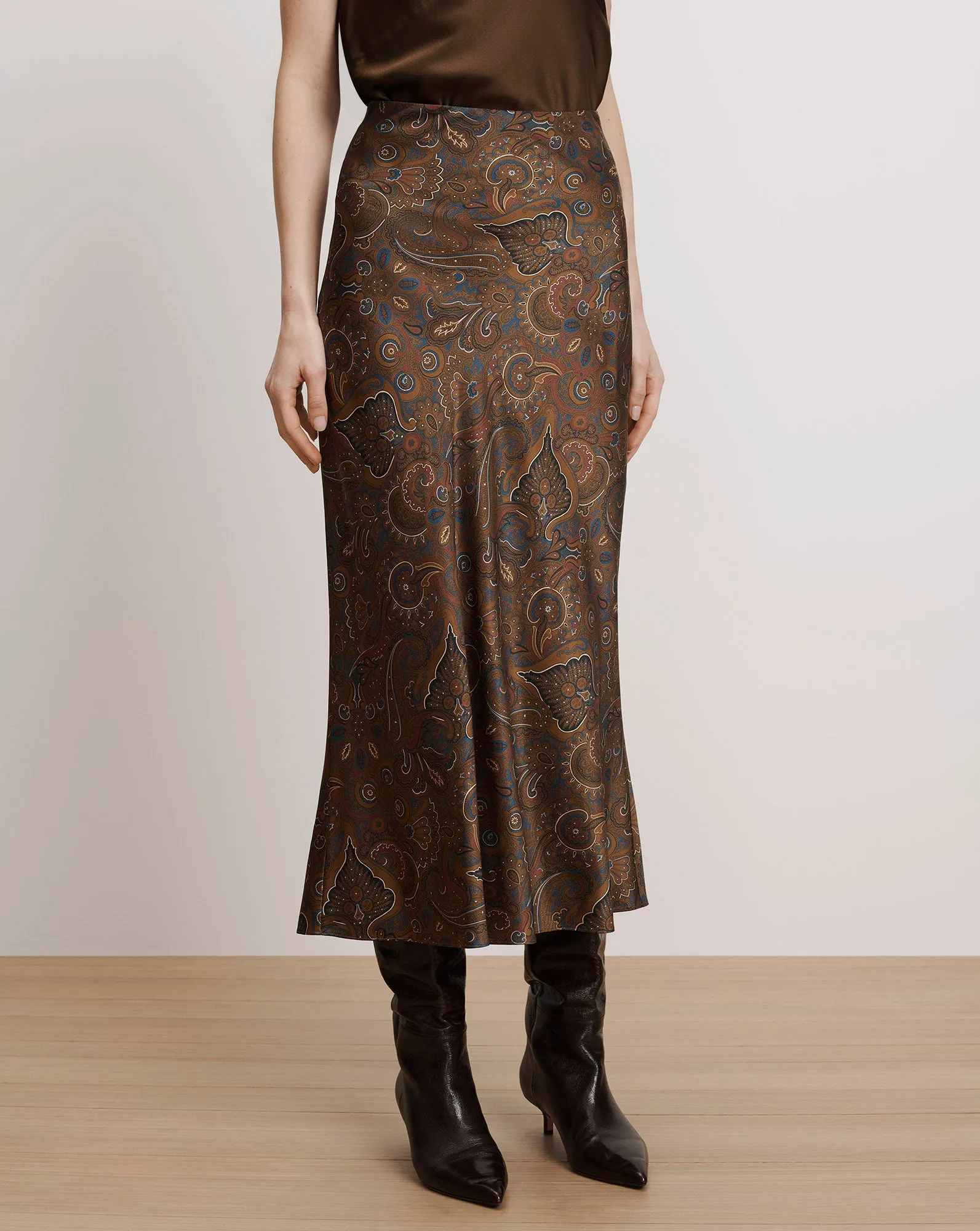 Clover Paisley Midi Skirt sold by Ulla Johnson product image thumbnail 2