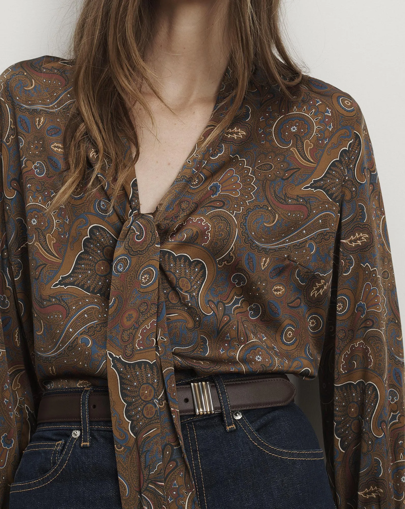 Francine Tie-Neck Blouse sold by Ulla Johnson product image thumbnail 5