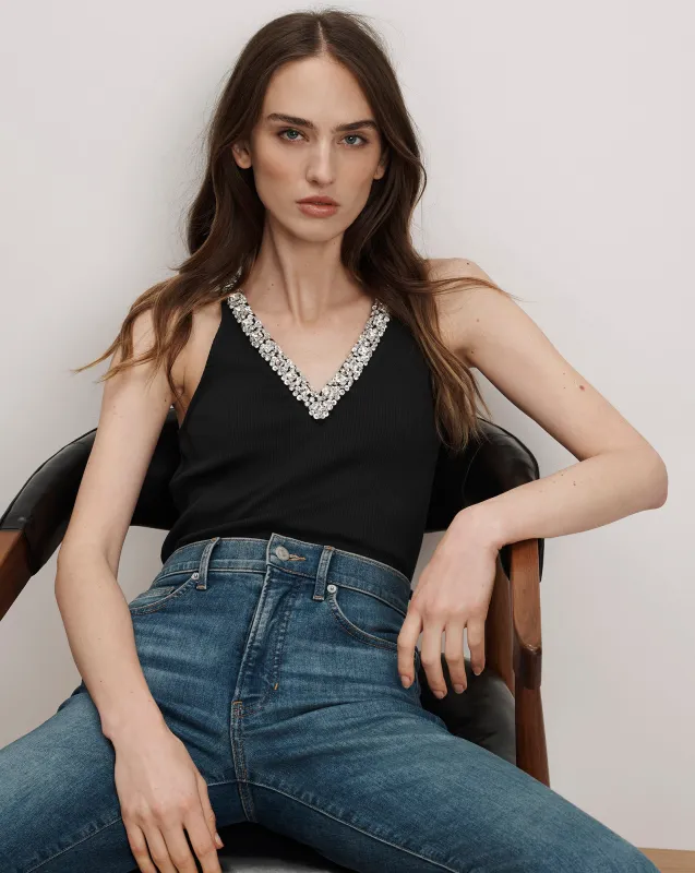 Ayres Embellished Tank Top sold by Ulla Johnson