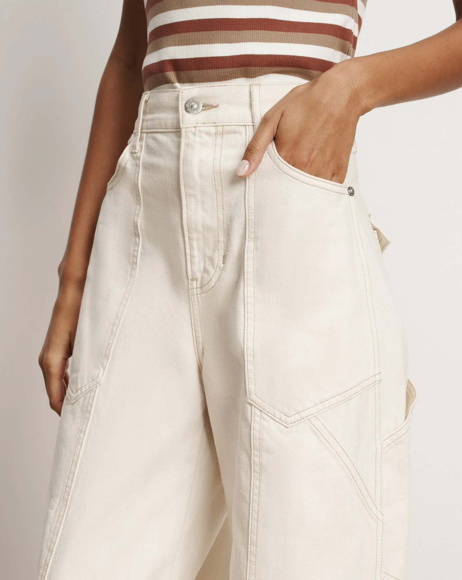 Freddy Wide-Leg Cargo Jean sold by Ulla Johnson product image thumbnail 5