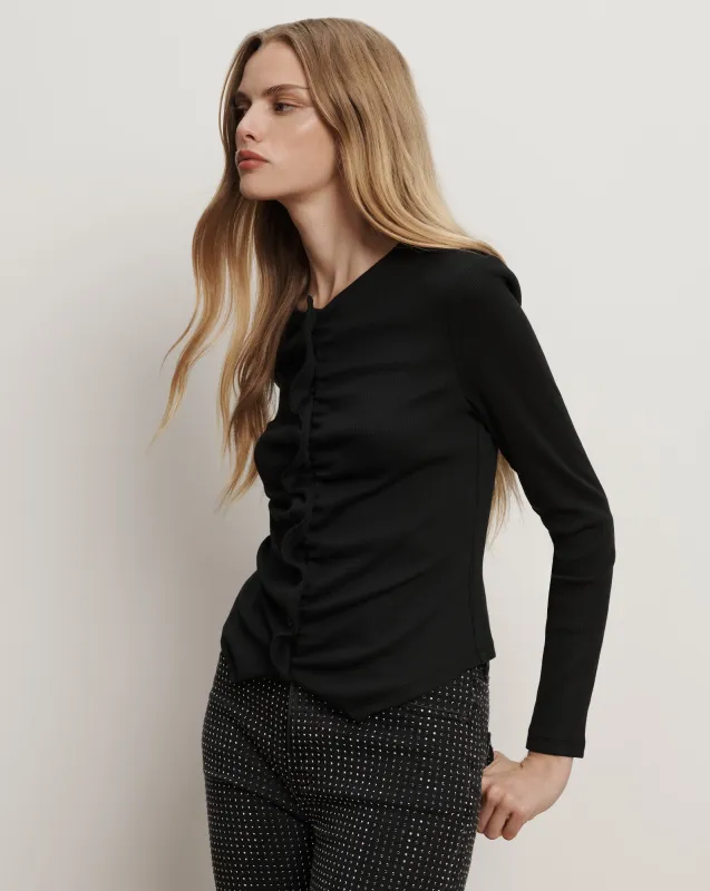 Jasminah Button-Front Top sold by Ulla Johnson