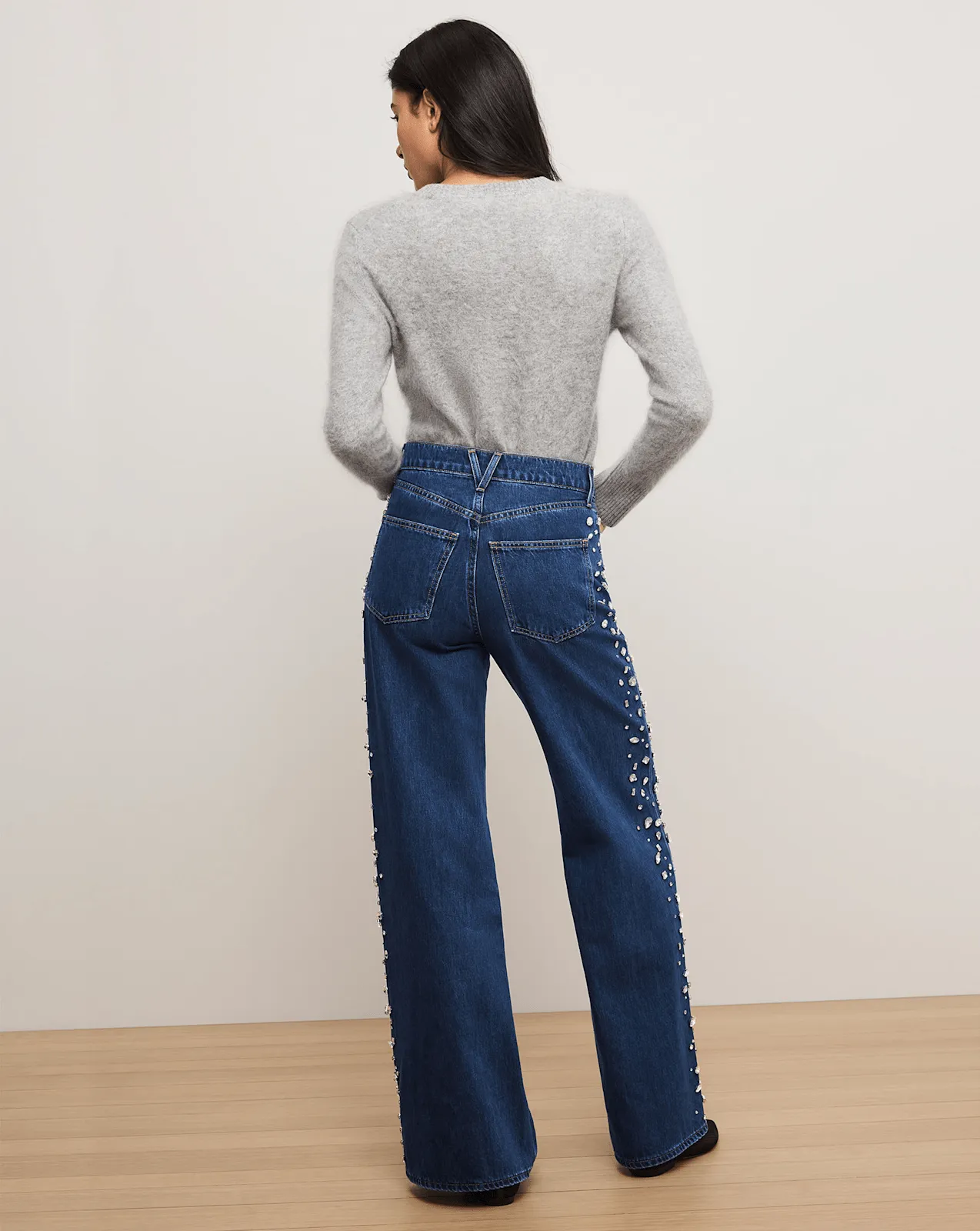 Kasey Embellished Wide-Leg Jean sold by Ulla Johnson product image thumbnail 5