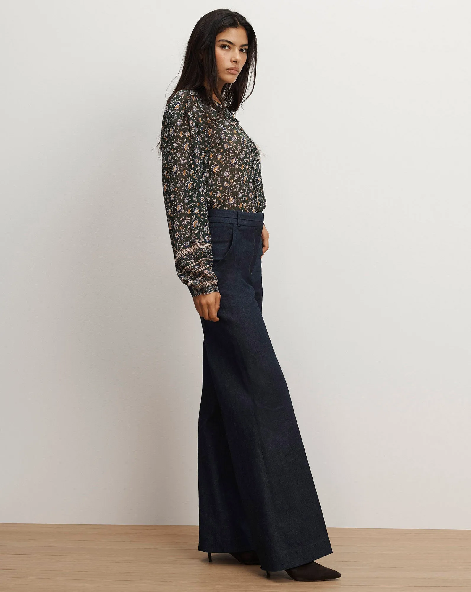 Crue Wide-Leg Denim Pant sold by Ulla Johnson product image thumbnail 3