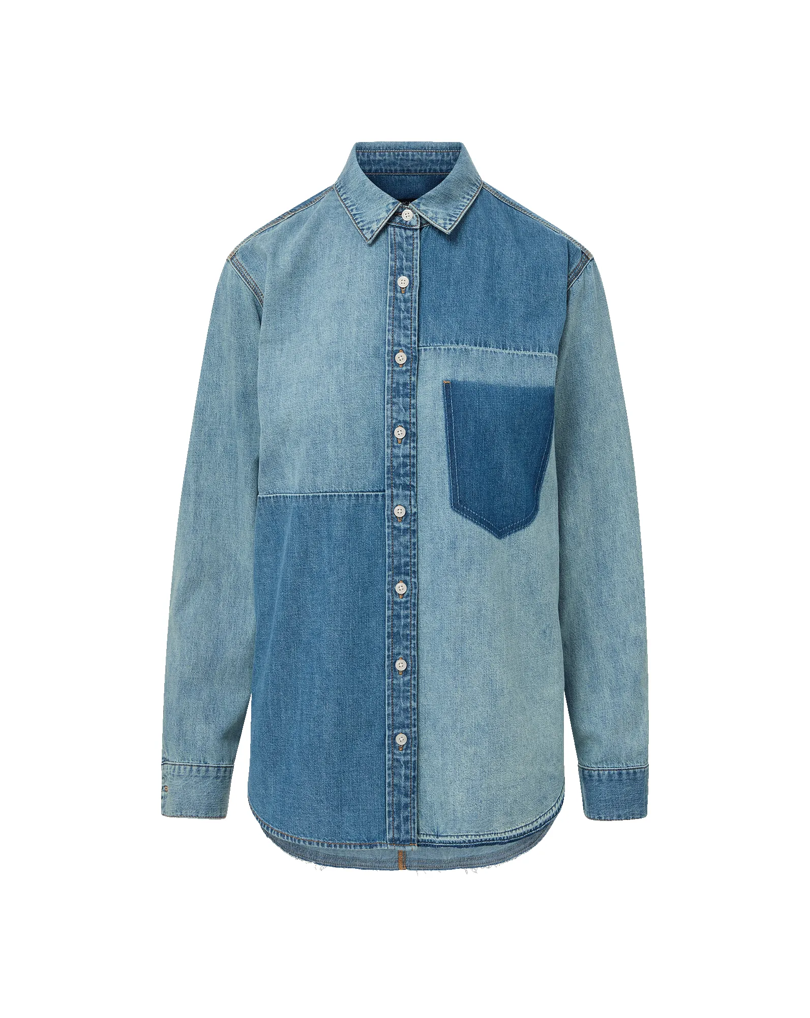 Dalma Denim Button-Down Shirt sold by Ulla Johnson product image thumbnail 5