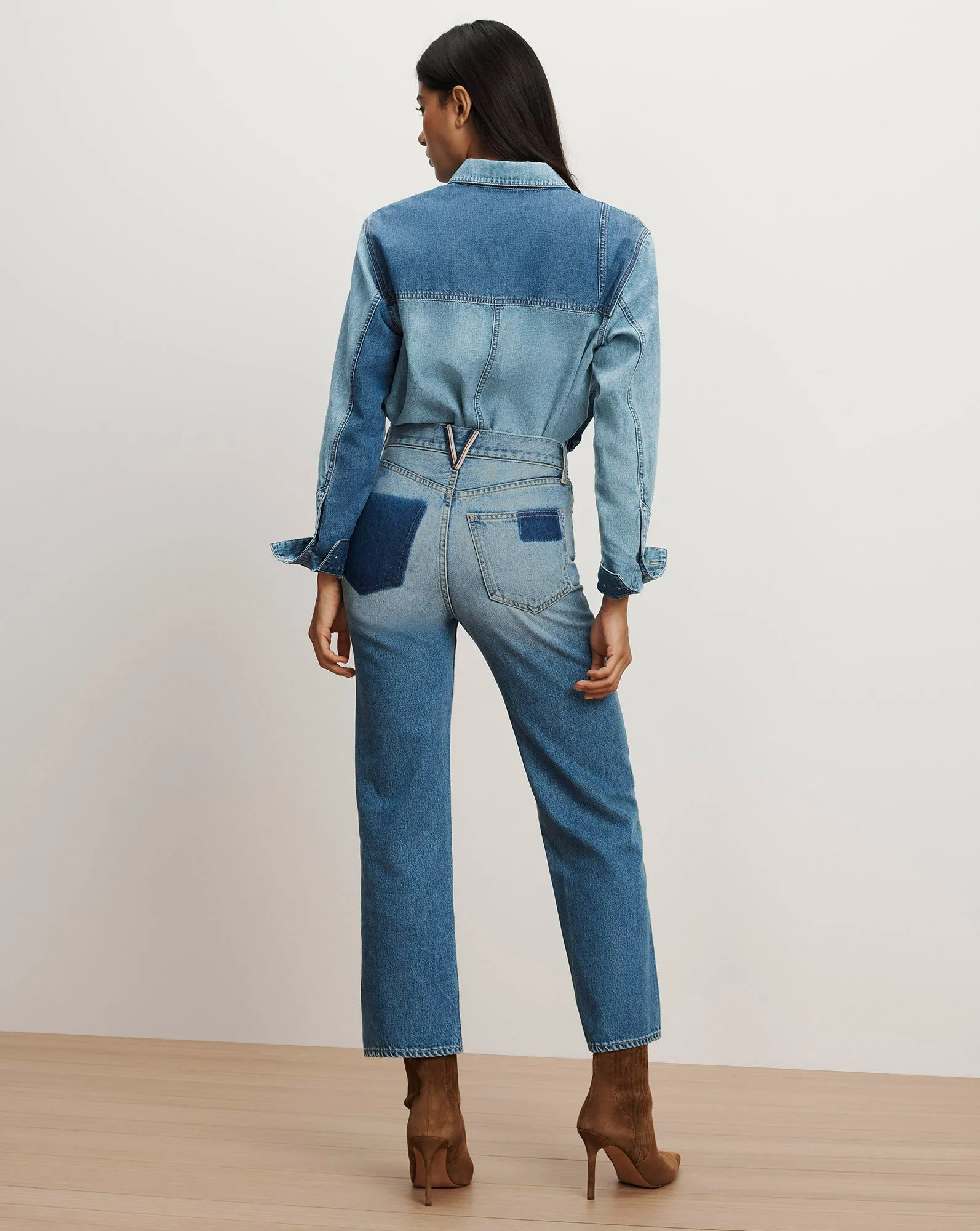 Dylan Patchwork Straight-Leg Jean sold by Ulla Johnson product image thumbnail 5