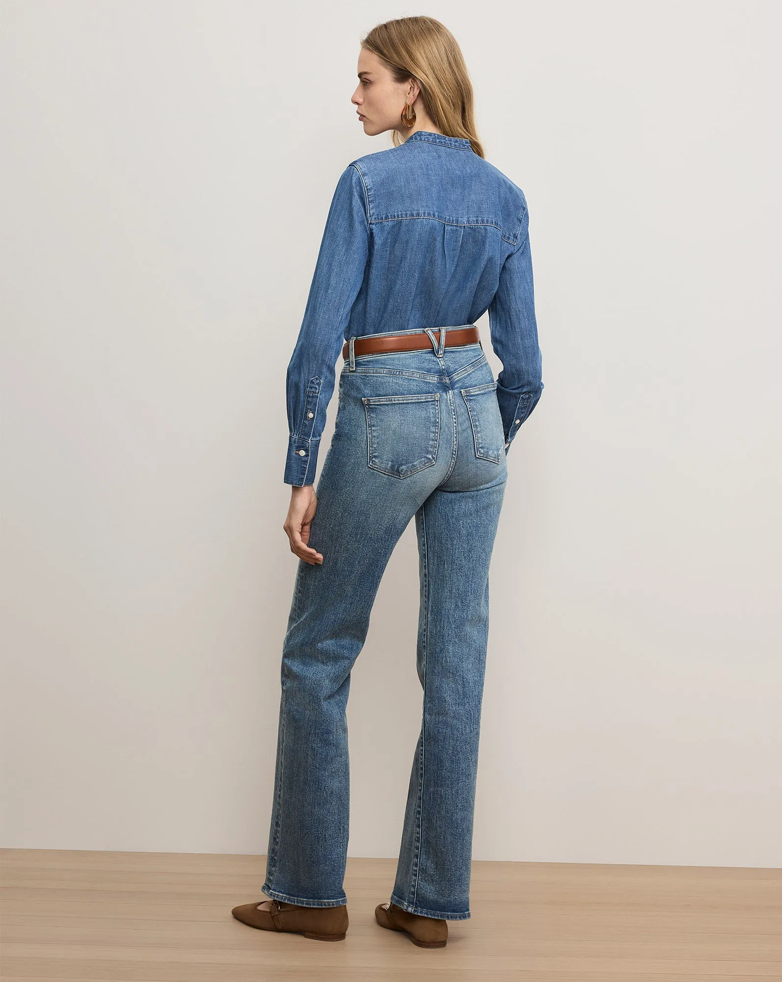 Gabby Denim Button-Down Shirt sold by Ulla Johnson product image thumbnail 3
