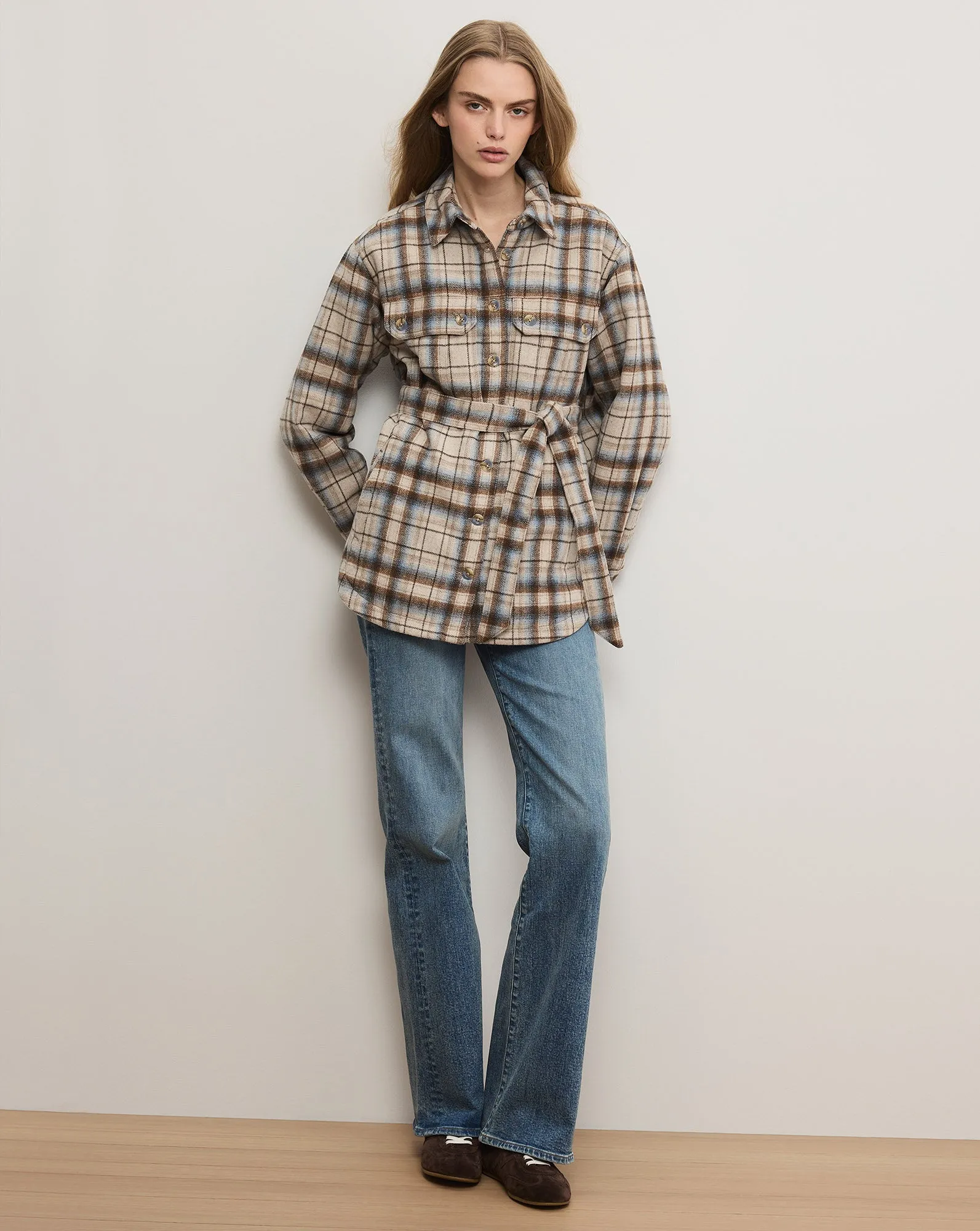 Mikaela Belted Shacket sold by Ulla Johnson product image thumbnail 2