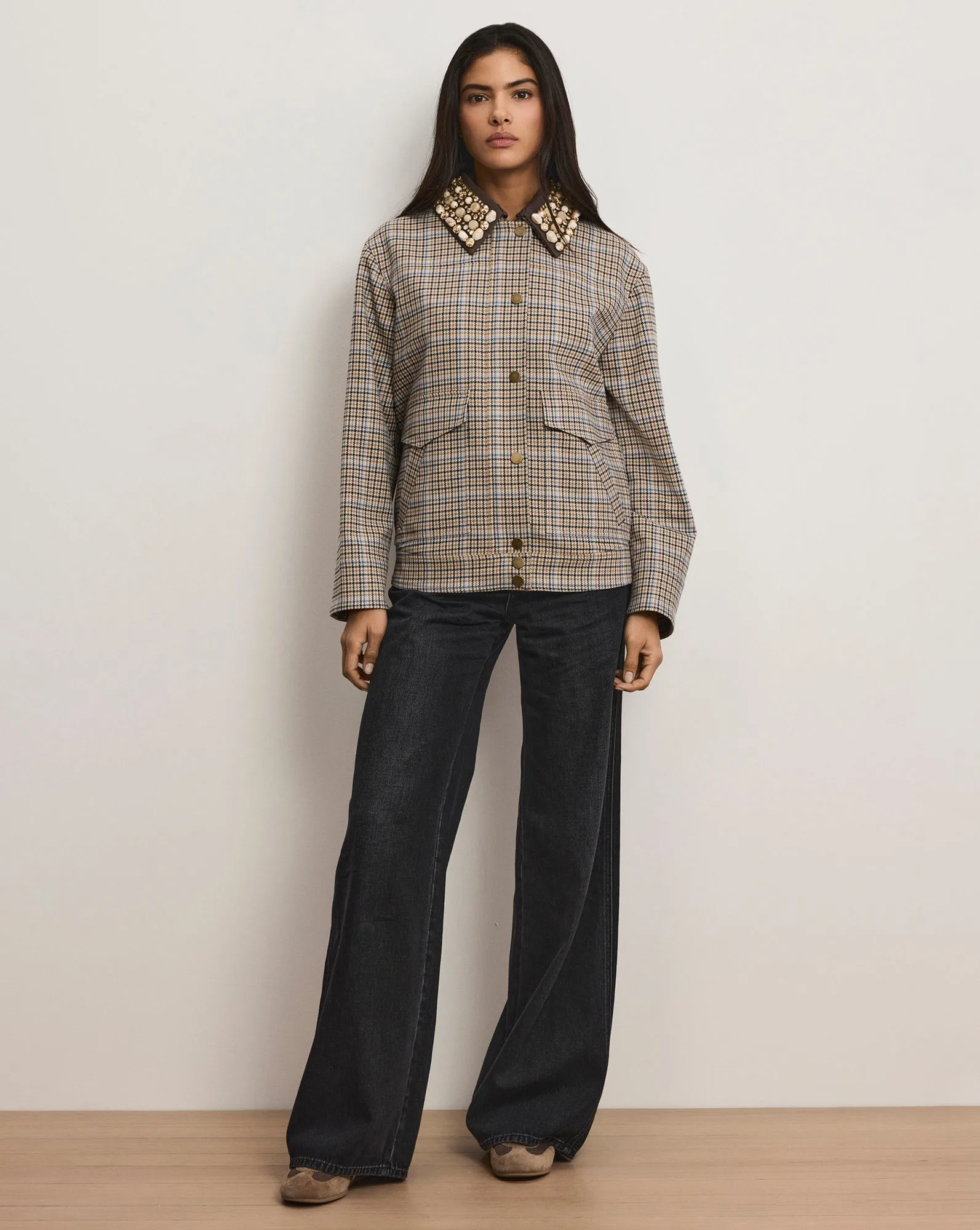 Kasper Plaid Chore Jacket sold by Ulla Johnson product image thumbnail 2