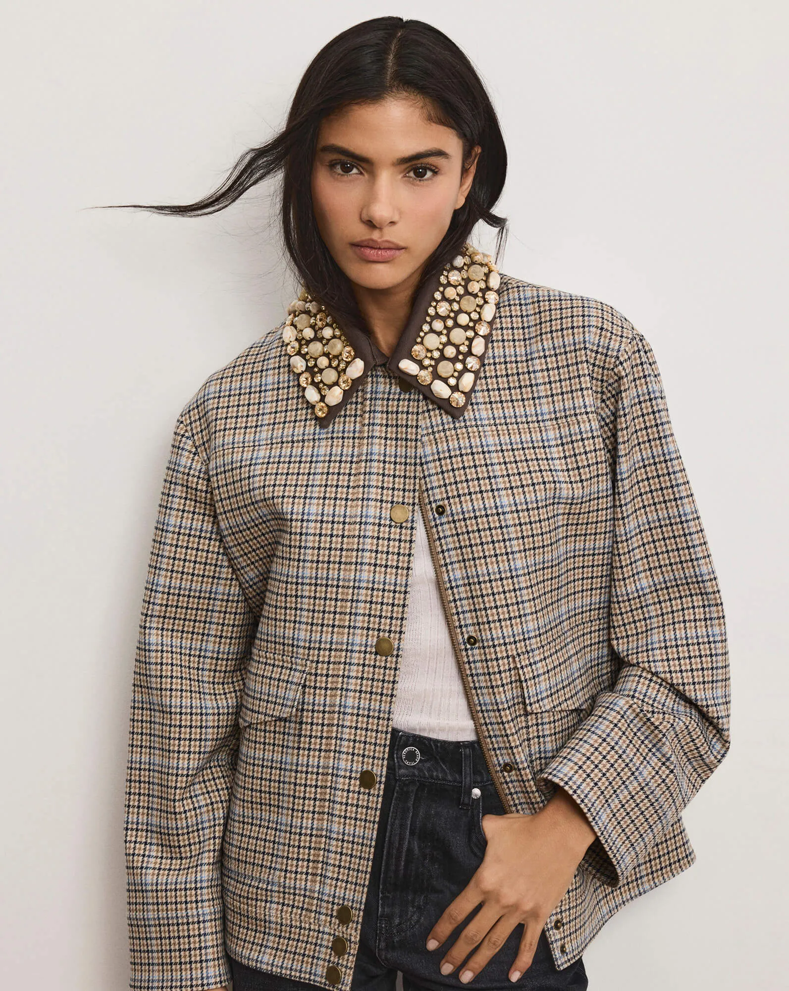 Kasper Plaid Chore Jacket sold by Ulla Johnson