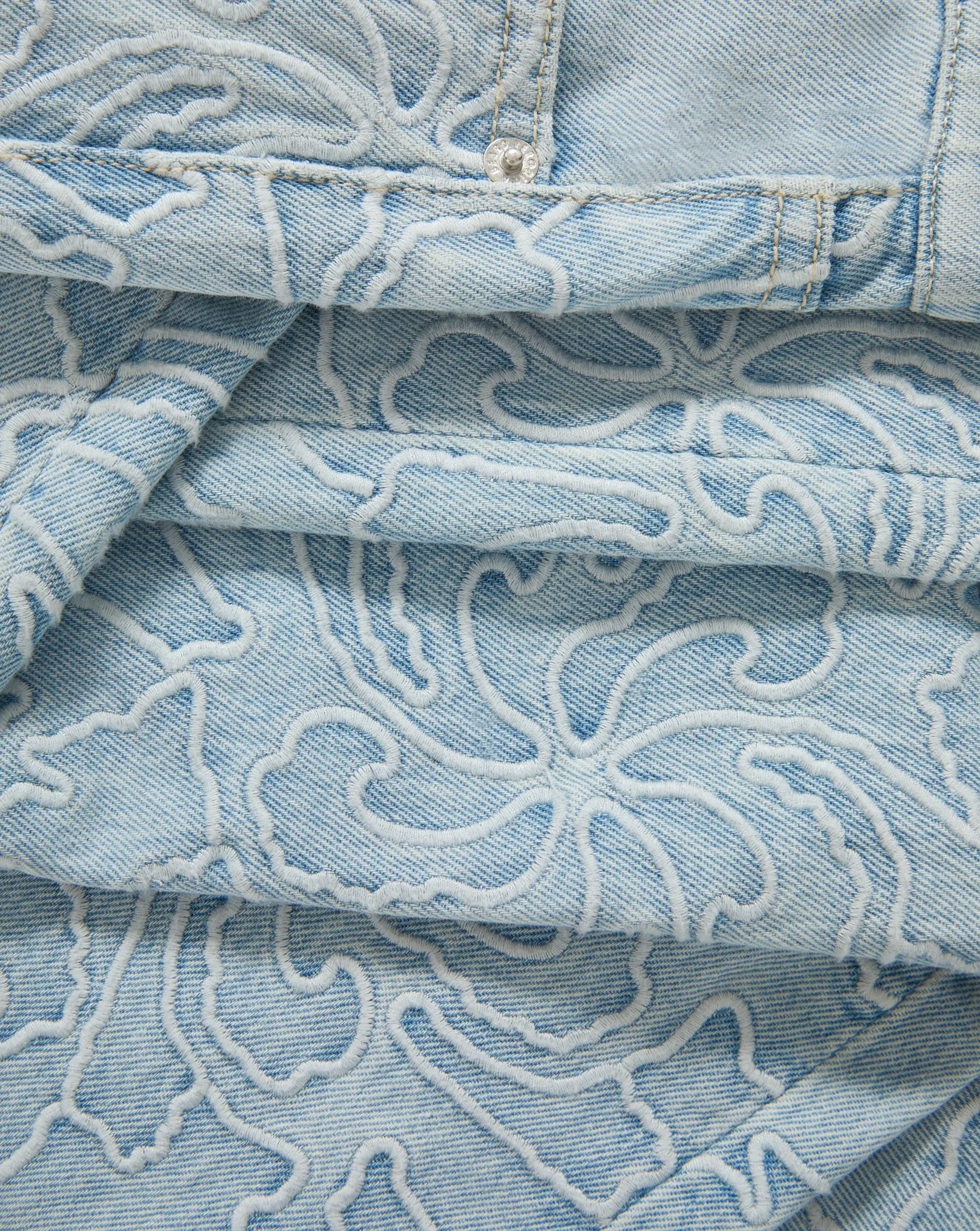 Taylor Embroidered Wide-Leg Jean sold by Ulla Johnson product image thumbnail 4