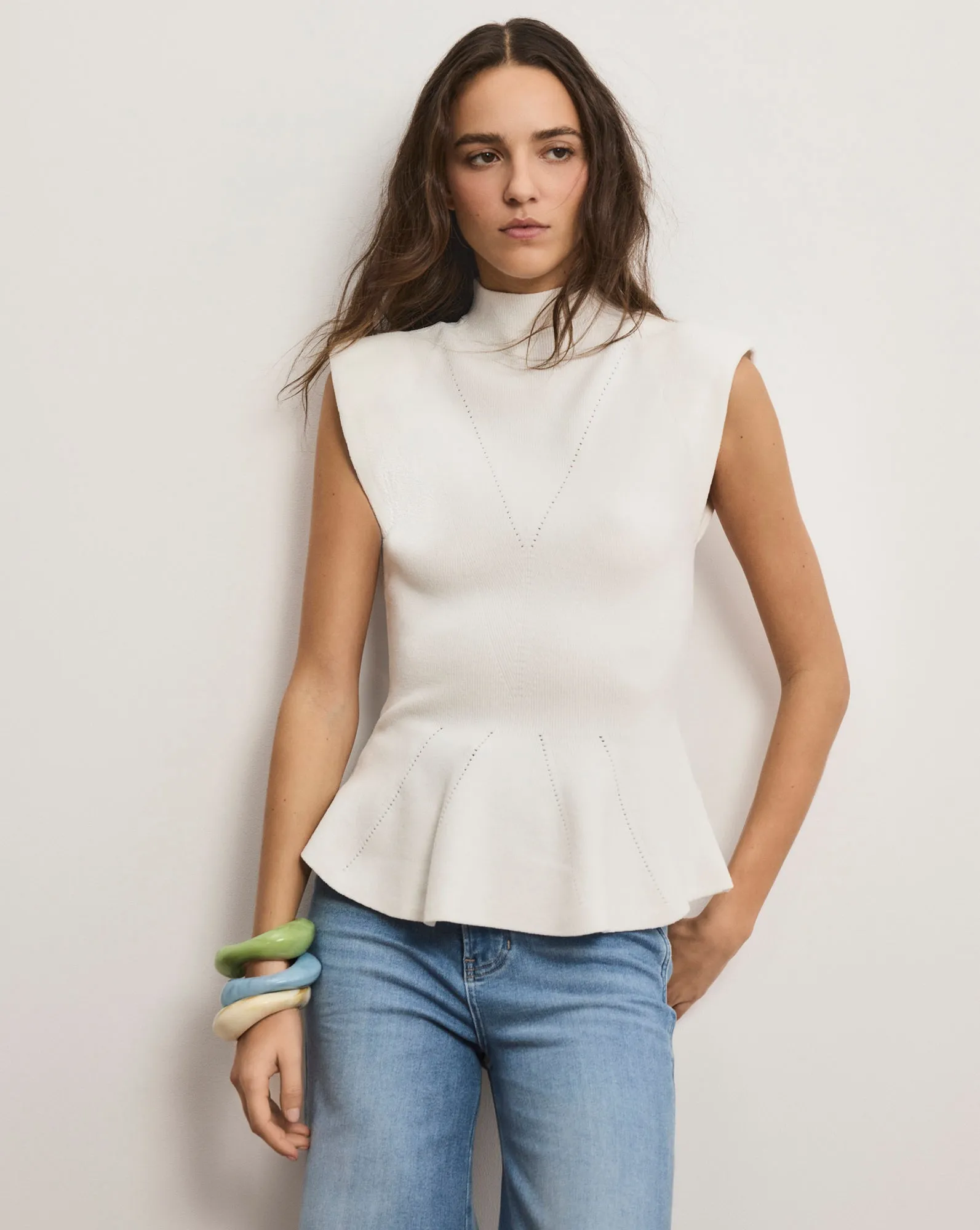 Seraphine Knit Peplum Top sold by Ulla Johnson