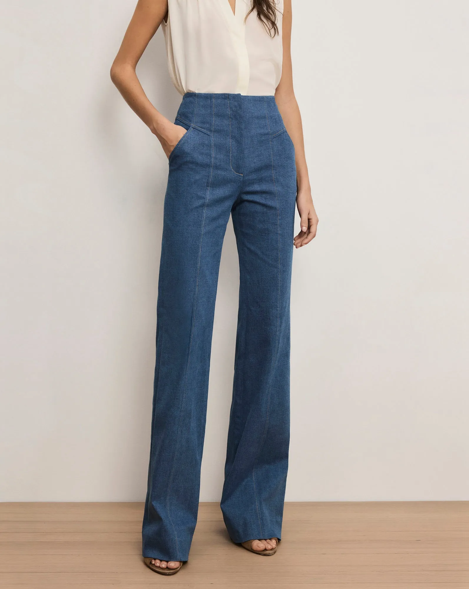 Frenkle Denim Pant sold by Ulla Johnson product image thumbnail 2