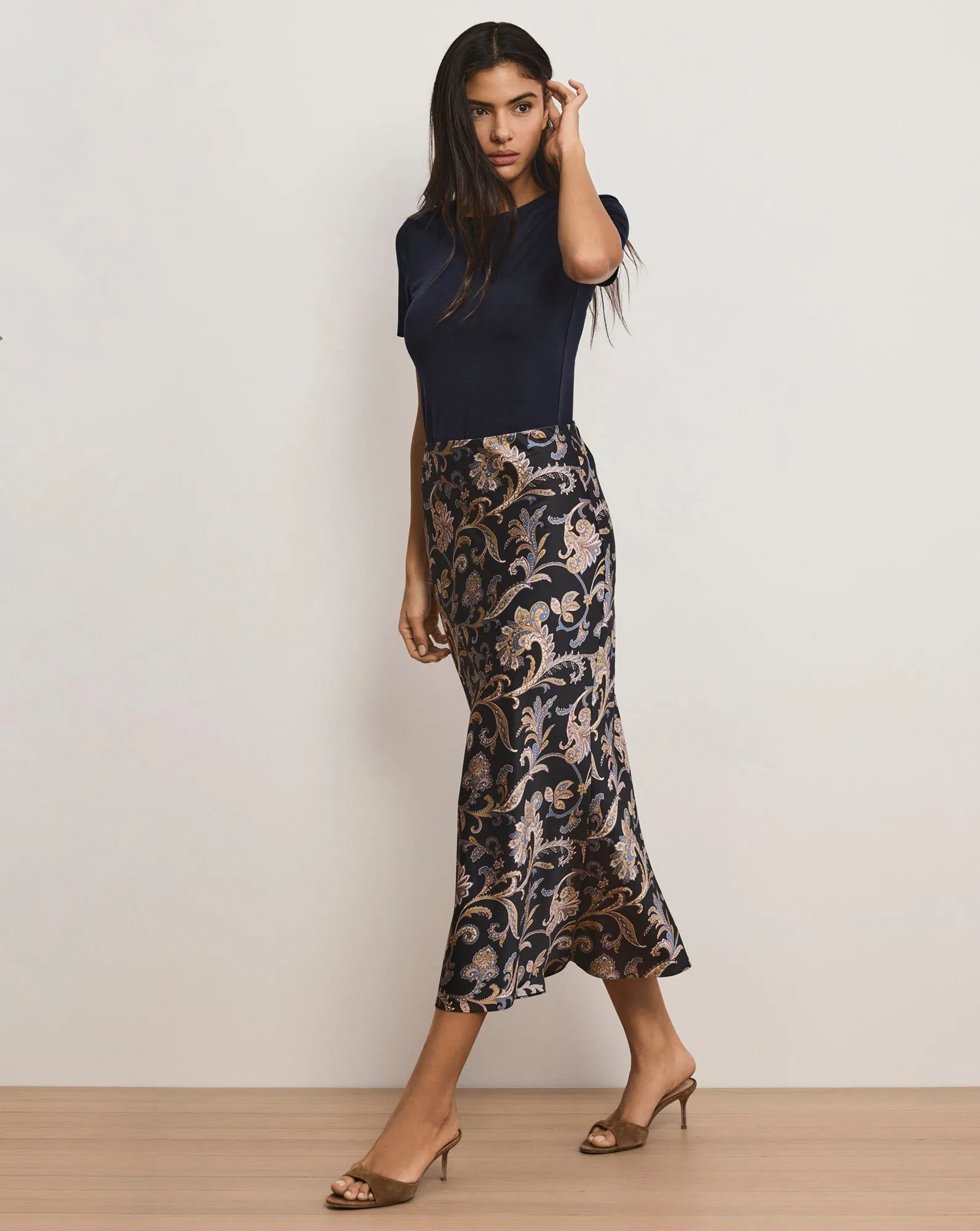 Clover Paisley Midi Skirt sold by Ulla Johnson product image thumbnail 3