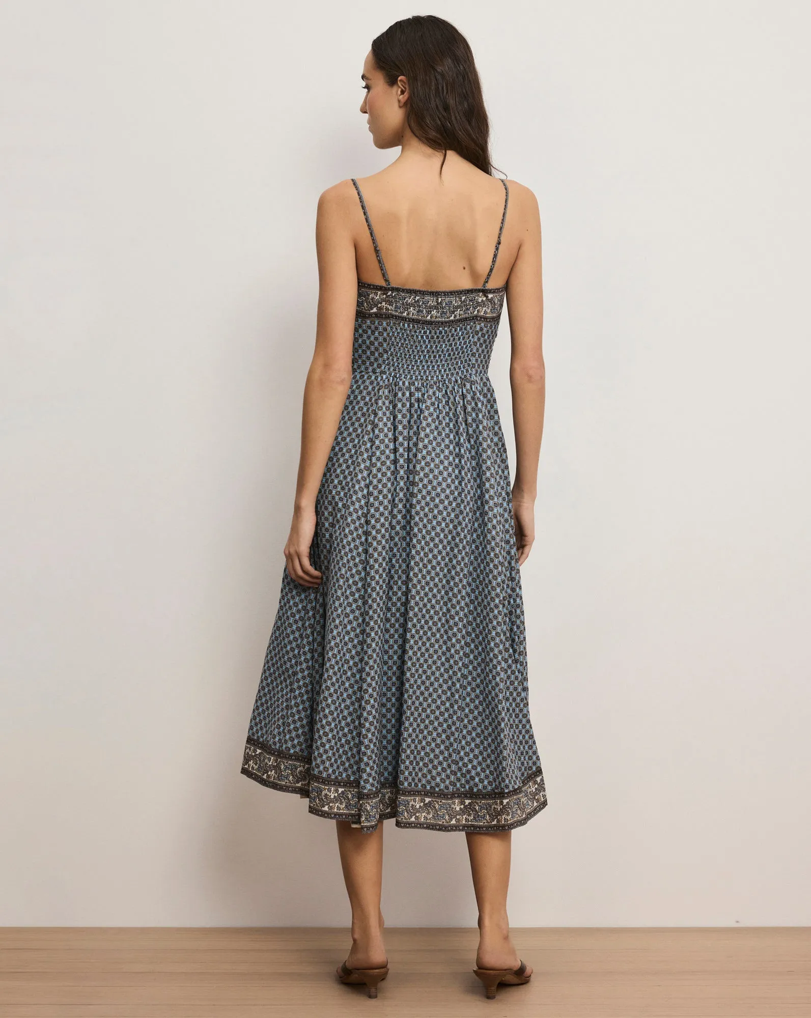 Lana Scarf-Print Midi Dress sold by Ulla Johnson product image thumbnail 5