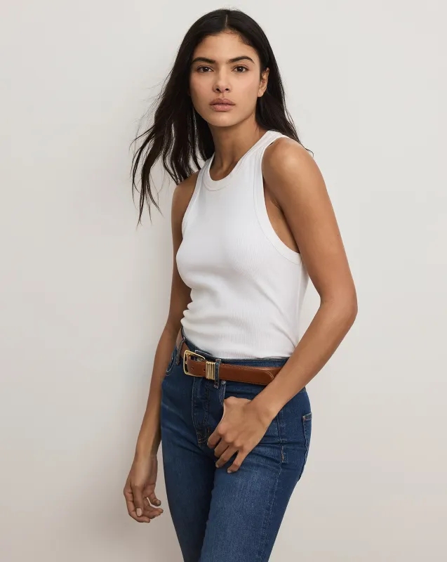 Jordyn Cropped Tank Top sold by Ulla Johnson