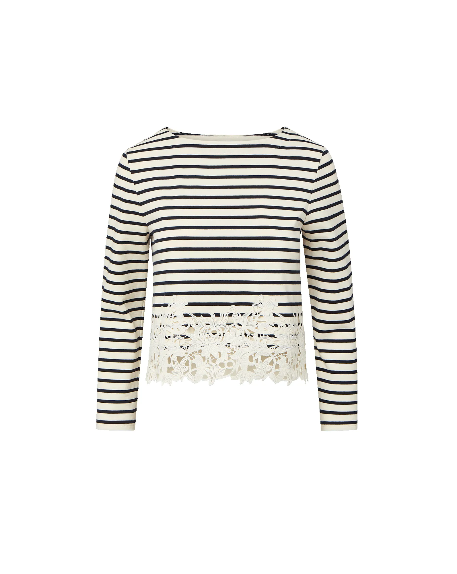 Hovey Striped Lace T-Shirt sold by Ulla Johnson product image thumbnail 5