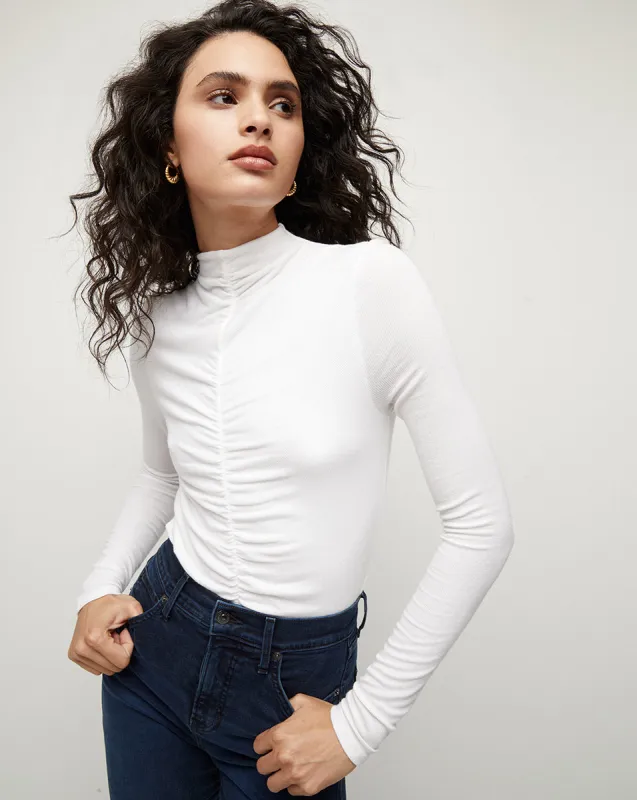 Theresa Ruched Turtleneck sold by Ulla Johnson