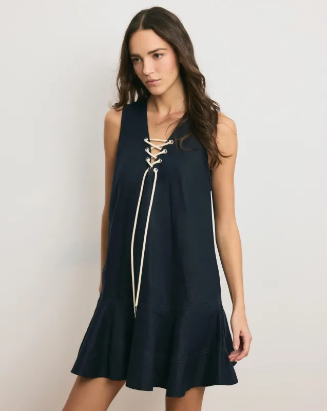 Treena Linen Mini Dress sold by Ulla Johnson