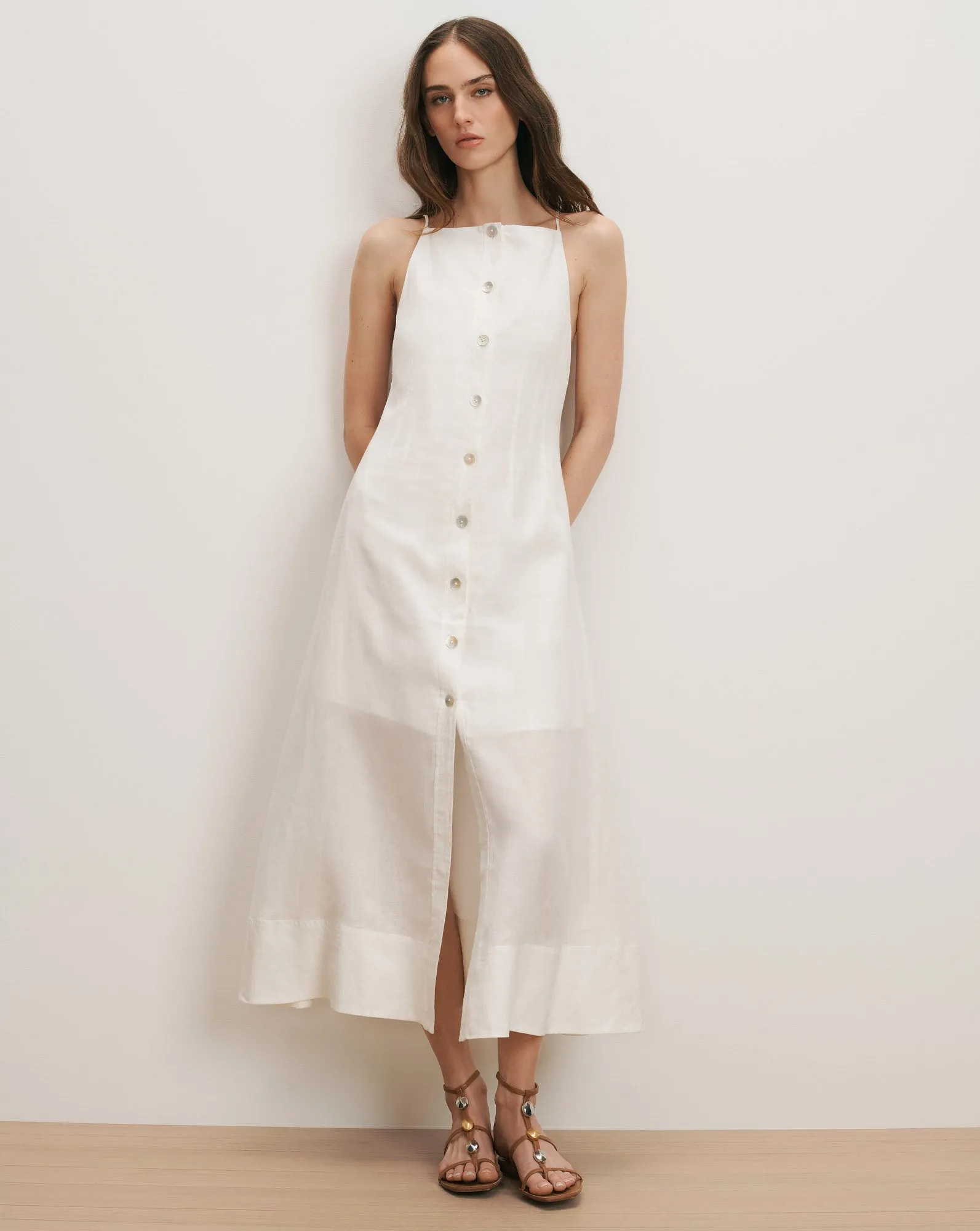 Georges Linen Midi Dress sold by Ulla Johnson