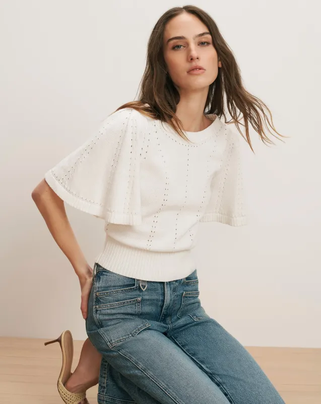 Rhennan Pointelle Knit Top sold by Ulla Johnson