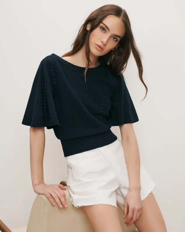 Rhennan Pointelle Knit Top sold by Ulla Johnson
