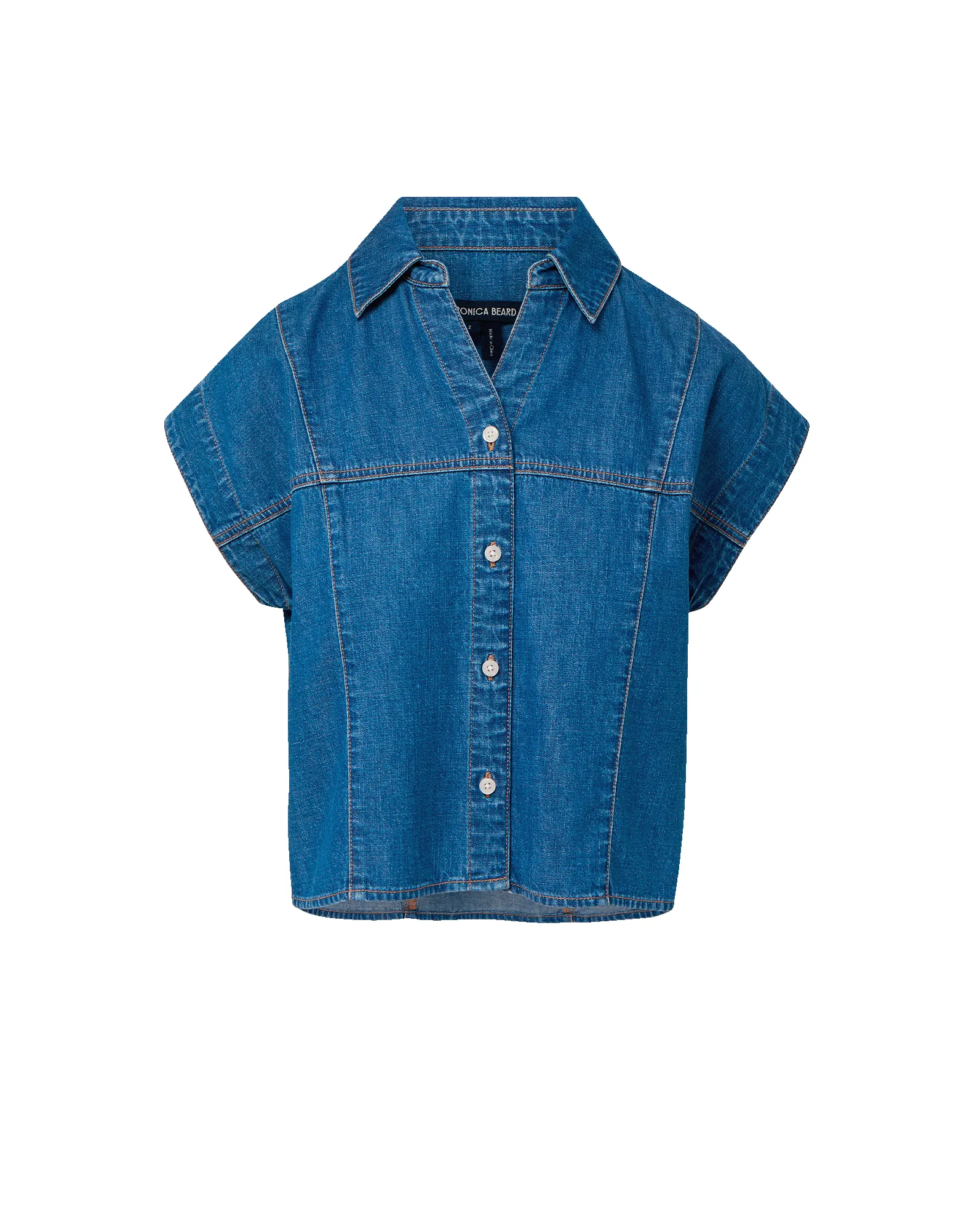 Nestor Chambray Button-Down Shirt sold by Ulla Johnson product image thumbnail 5