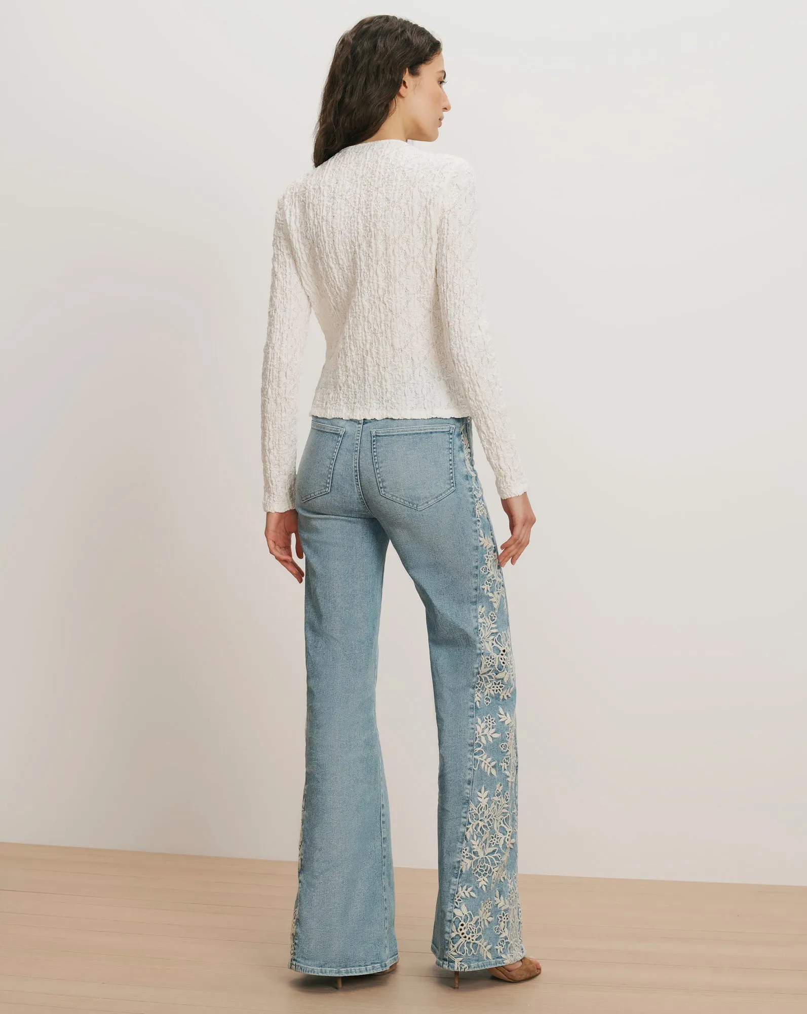 Gillingham Stretch-Lace Cardigan sold by Ulla Johnson product image thumbnail 4