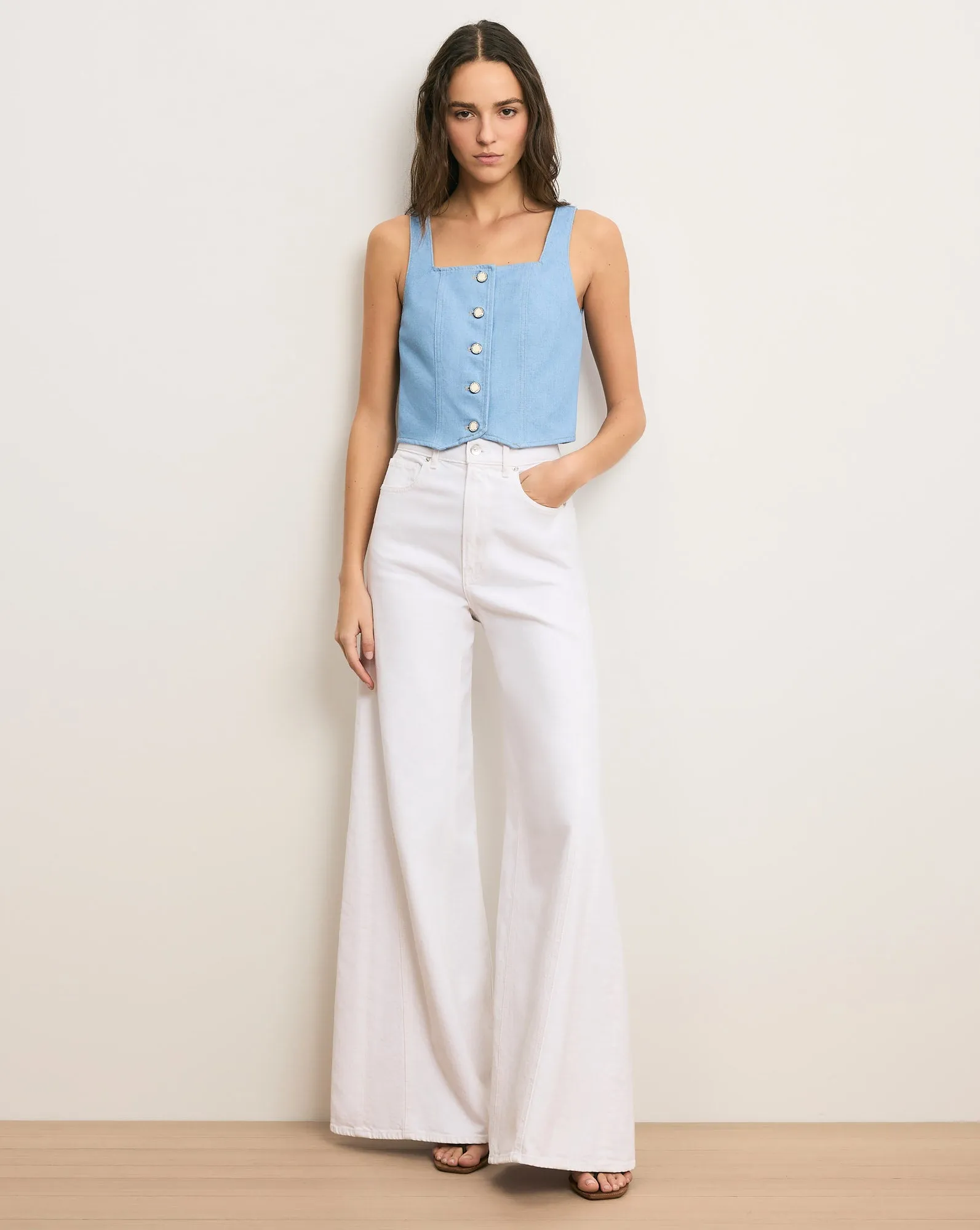 Spensley Denim Vest sold by Ulla Johnson product image thumbnail 2