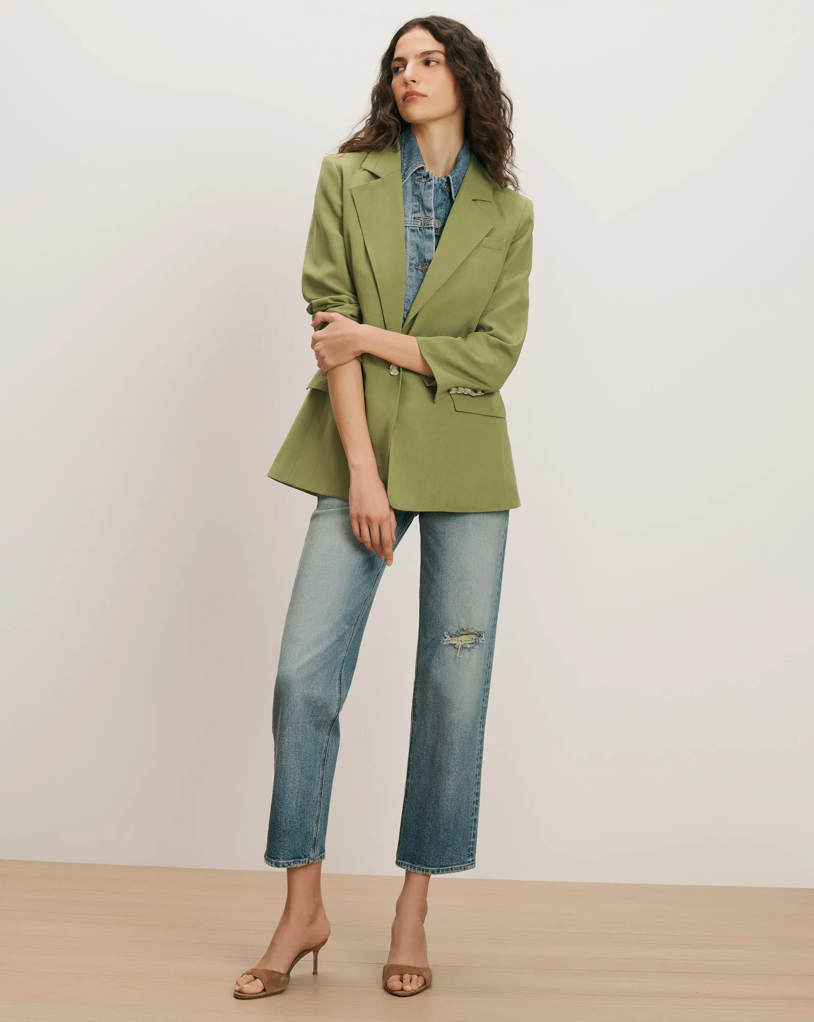 McGowan Linen Dickey Jacket sold by Ulla Johnson product image thumbnail 3