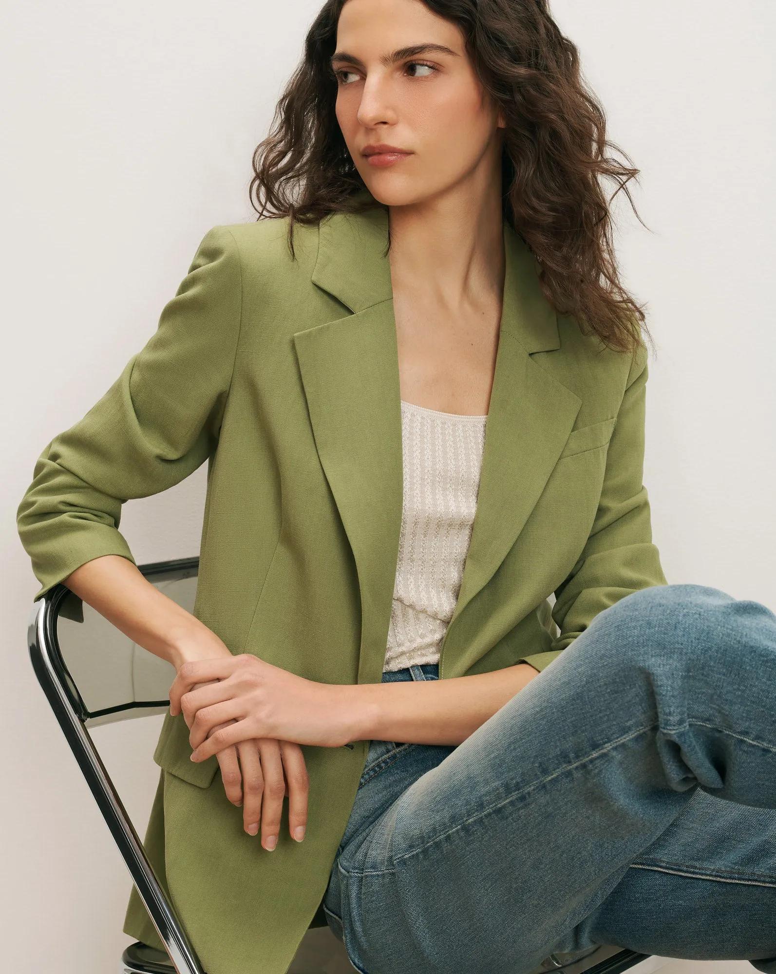 McGowan Linen Dickey Jacket sold by Ulla Johnson