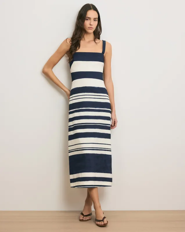 Ella Striped Linen Midi Dress sold by Ulla Johnson