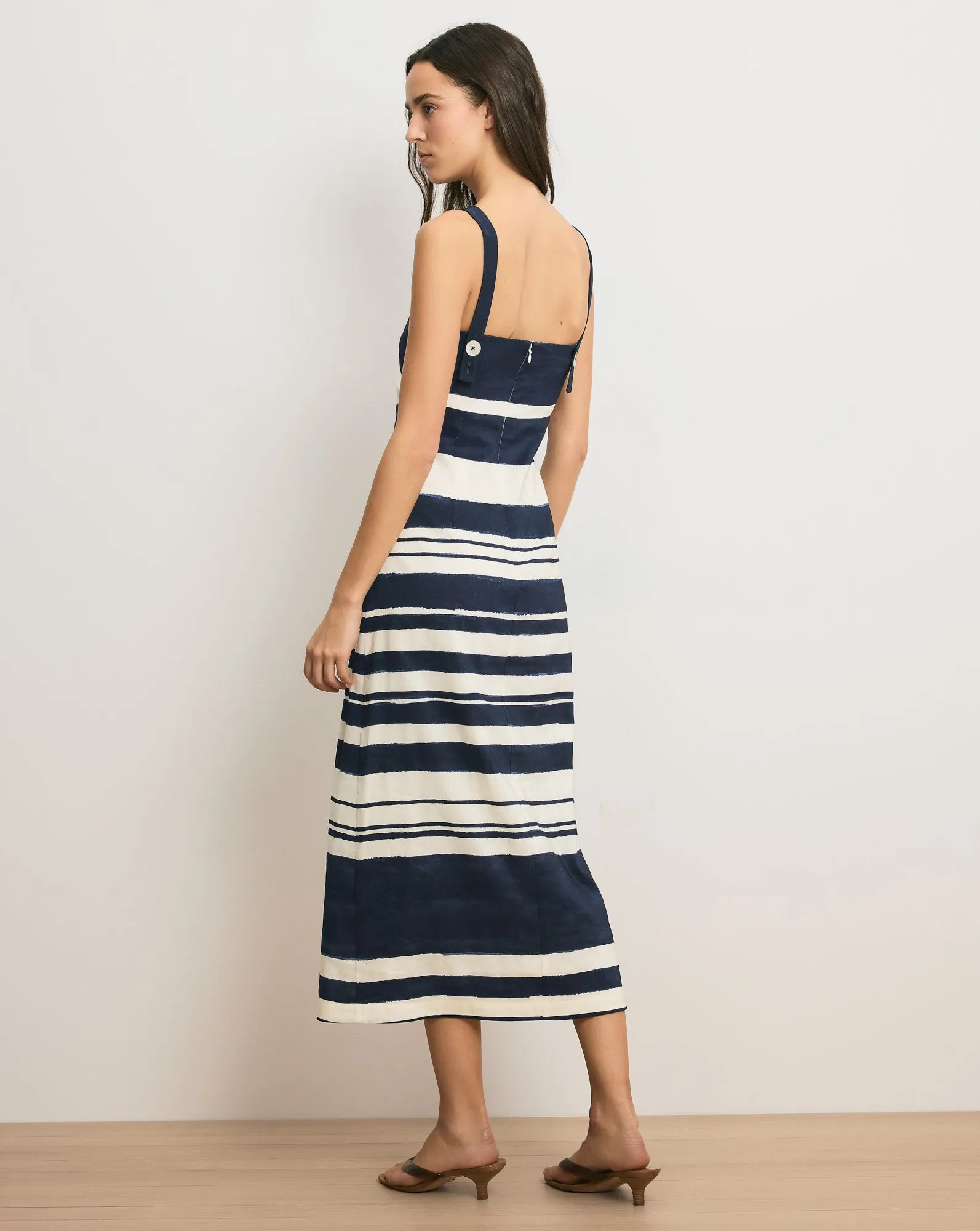 Ella Striped Linen Midi Dress sold by Ulla Johnson product image thumbnail 3